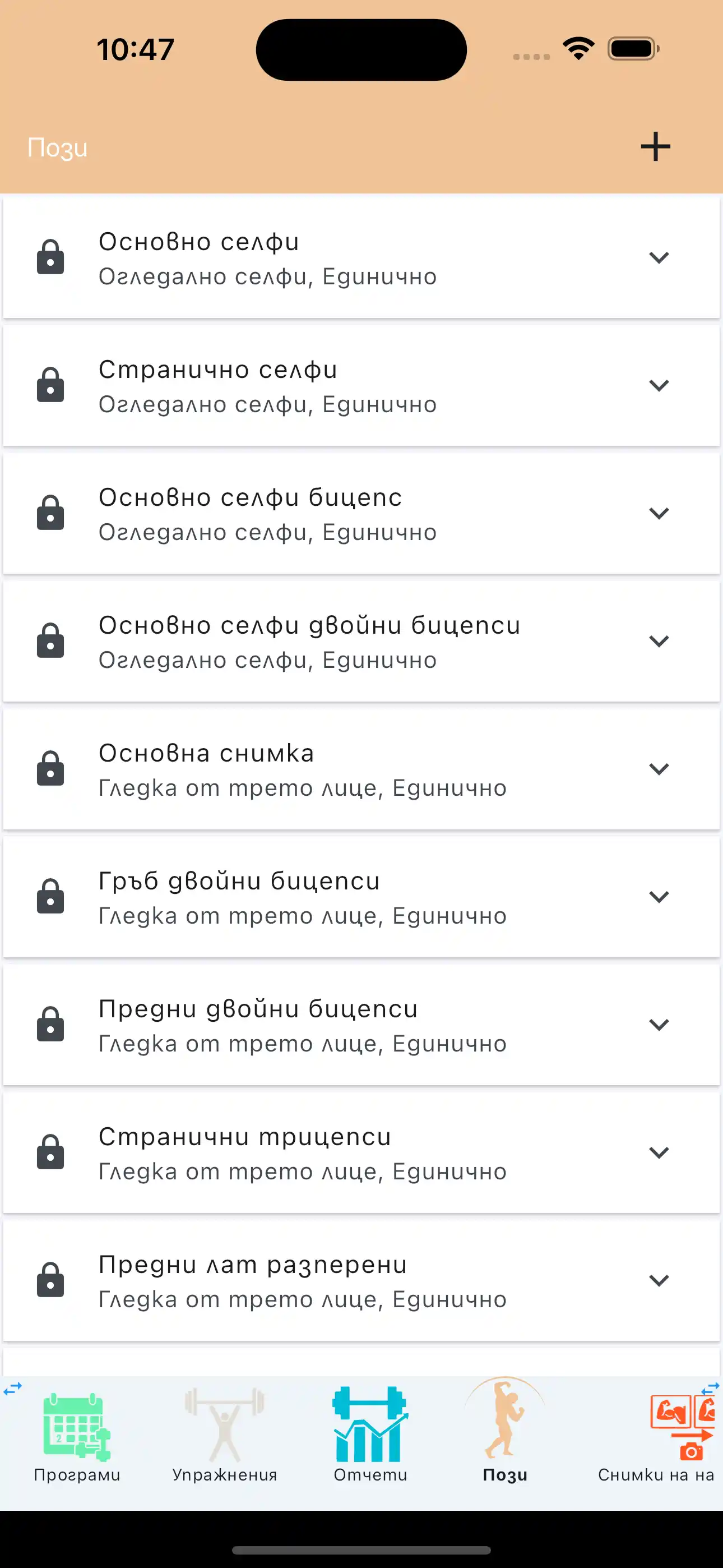 Създайте стандартни пози