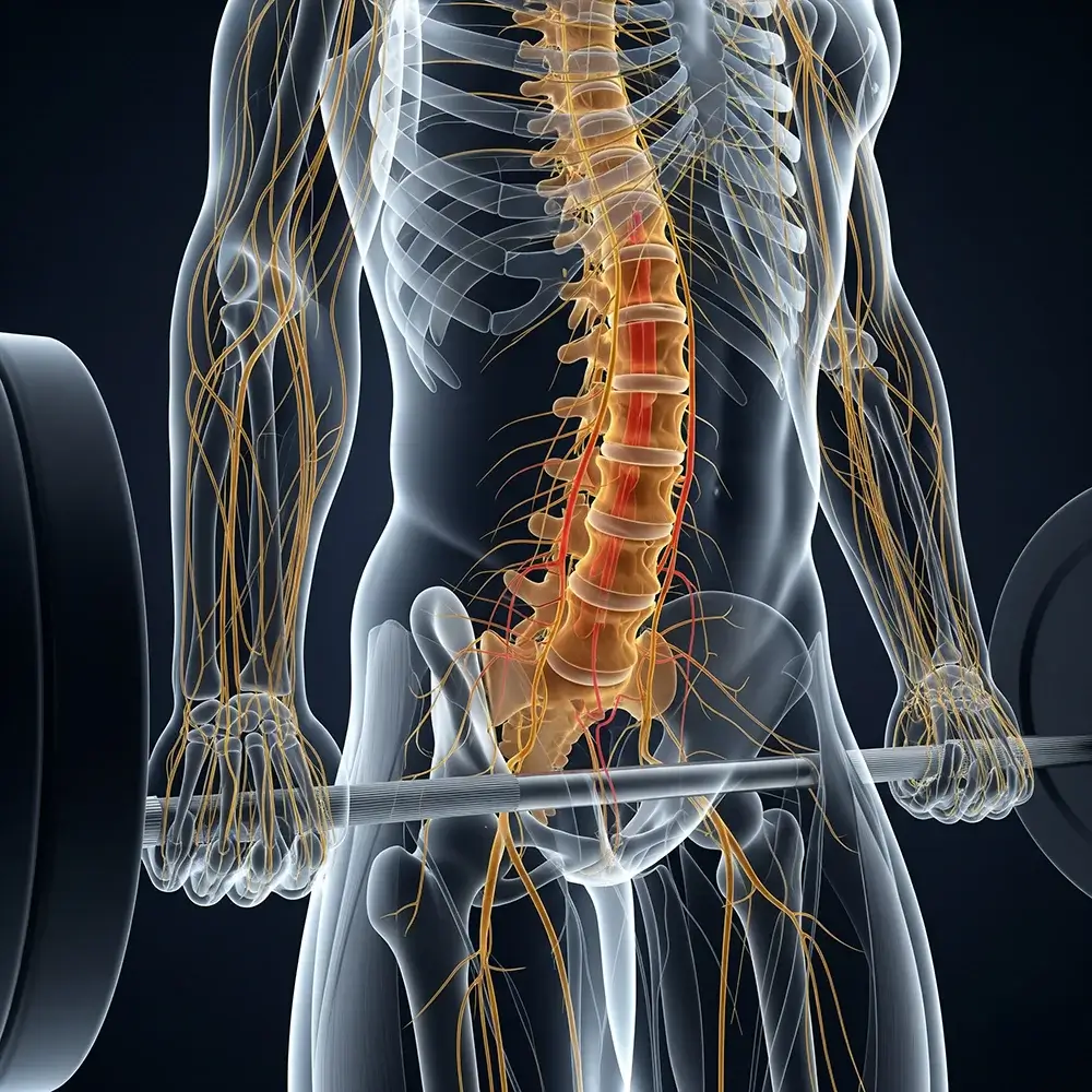 Spinal cord deadlift movement