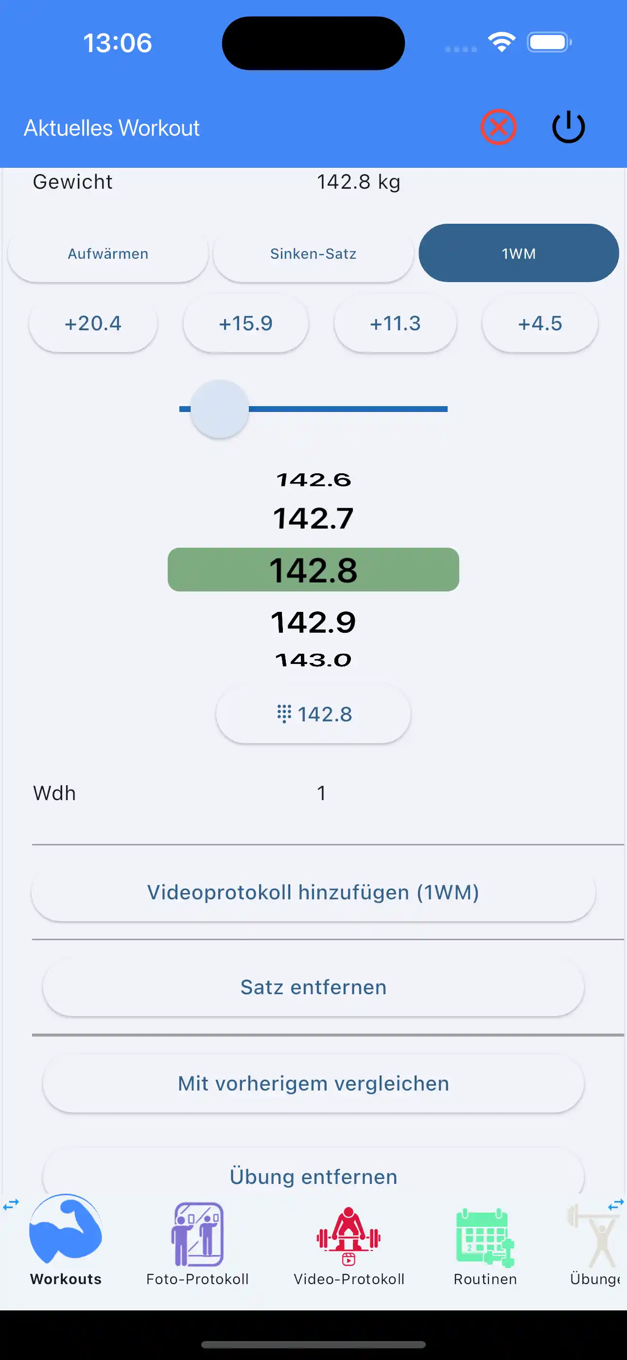1WM-Videotagebuch hinzufügen