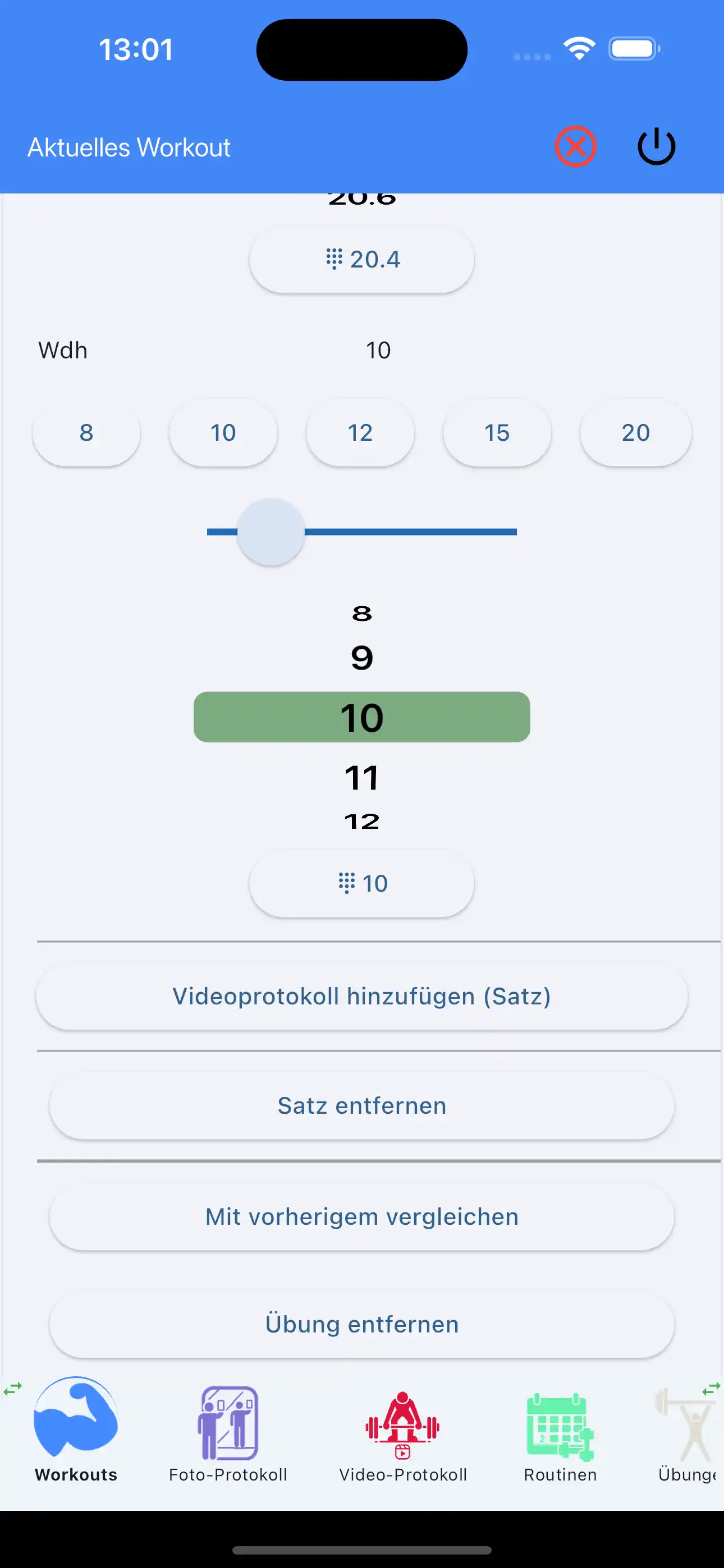 Satz-Videotagebuch hinzufügen