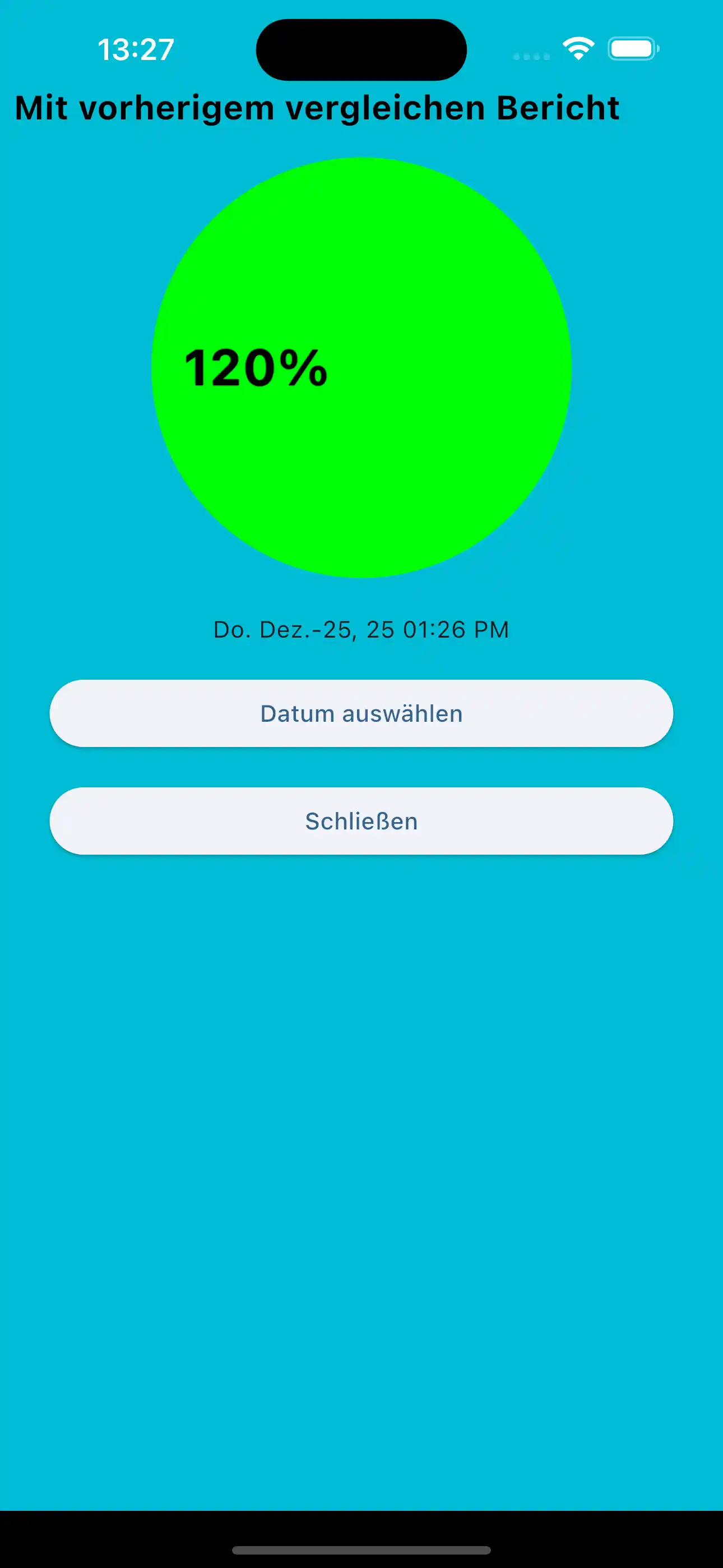 Nur vorherige Wiederholungen vergleichen