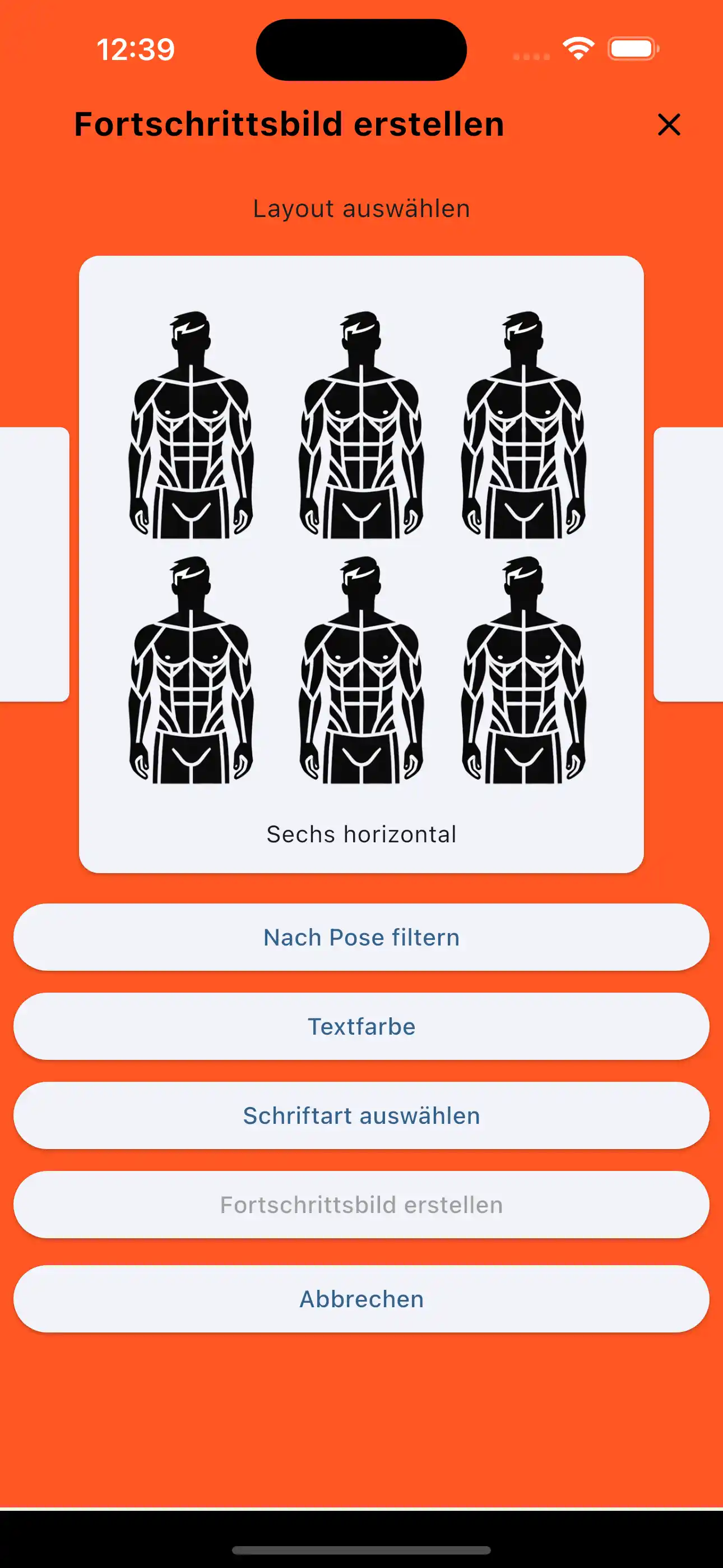 Fortschrittsbild Sechs Horizontal