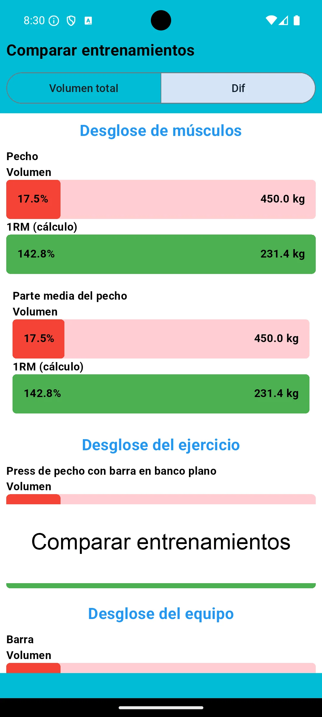 Captura de pantalla de Android