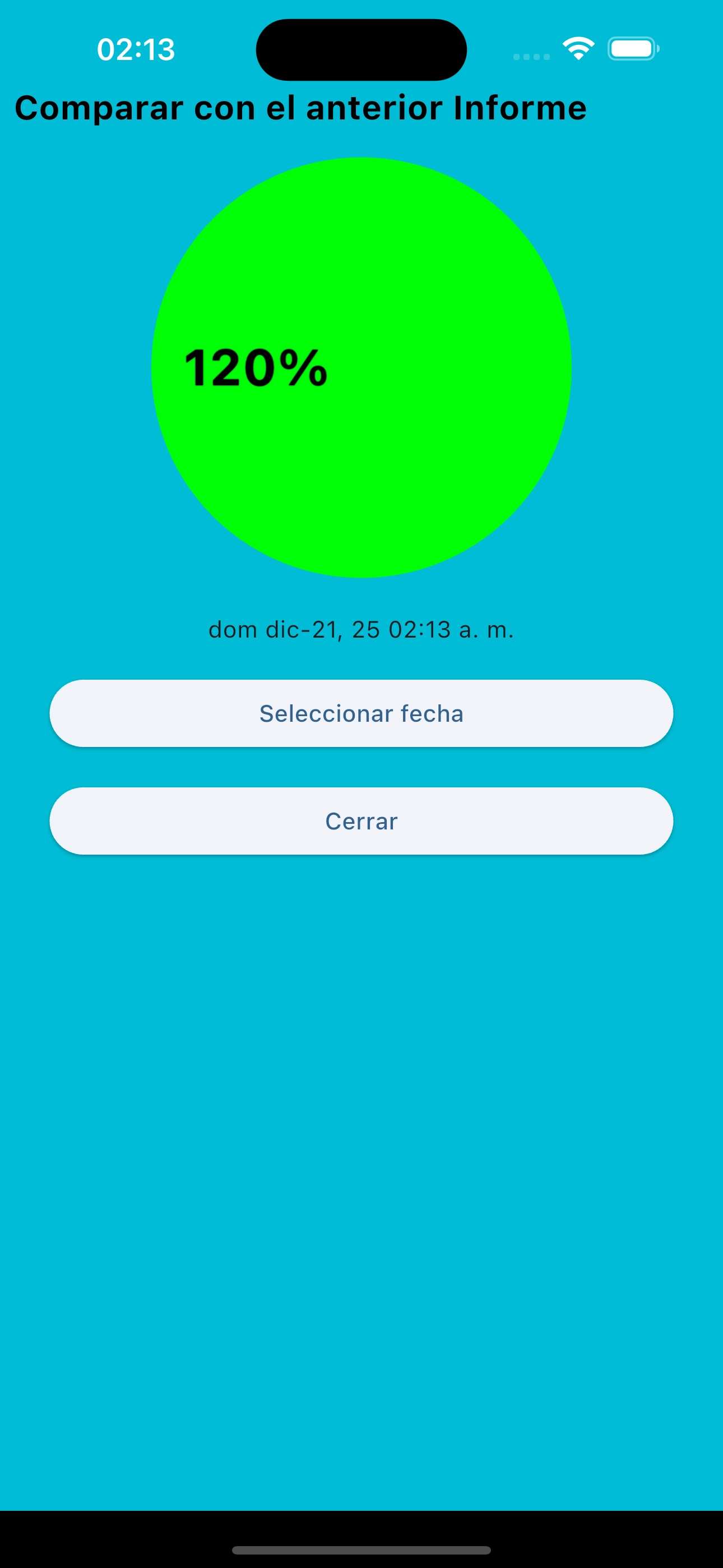 Comparar solo repeticiones anteriores