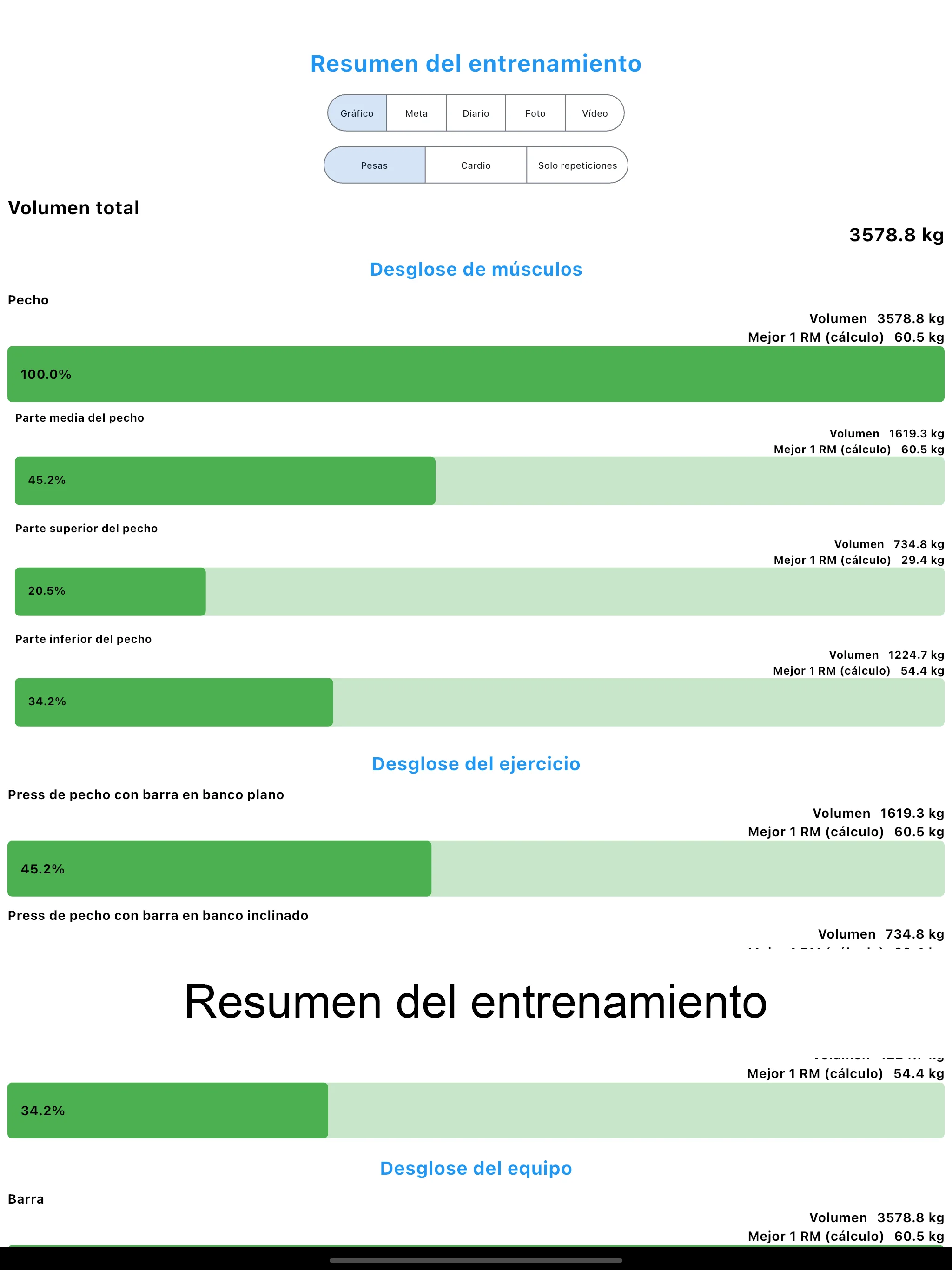Captura de pantalla del iPad