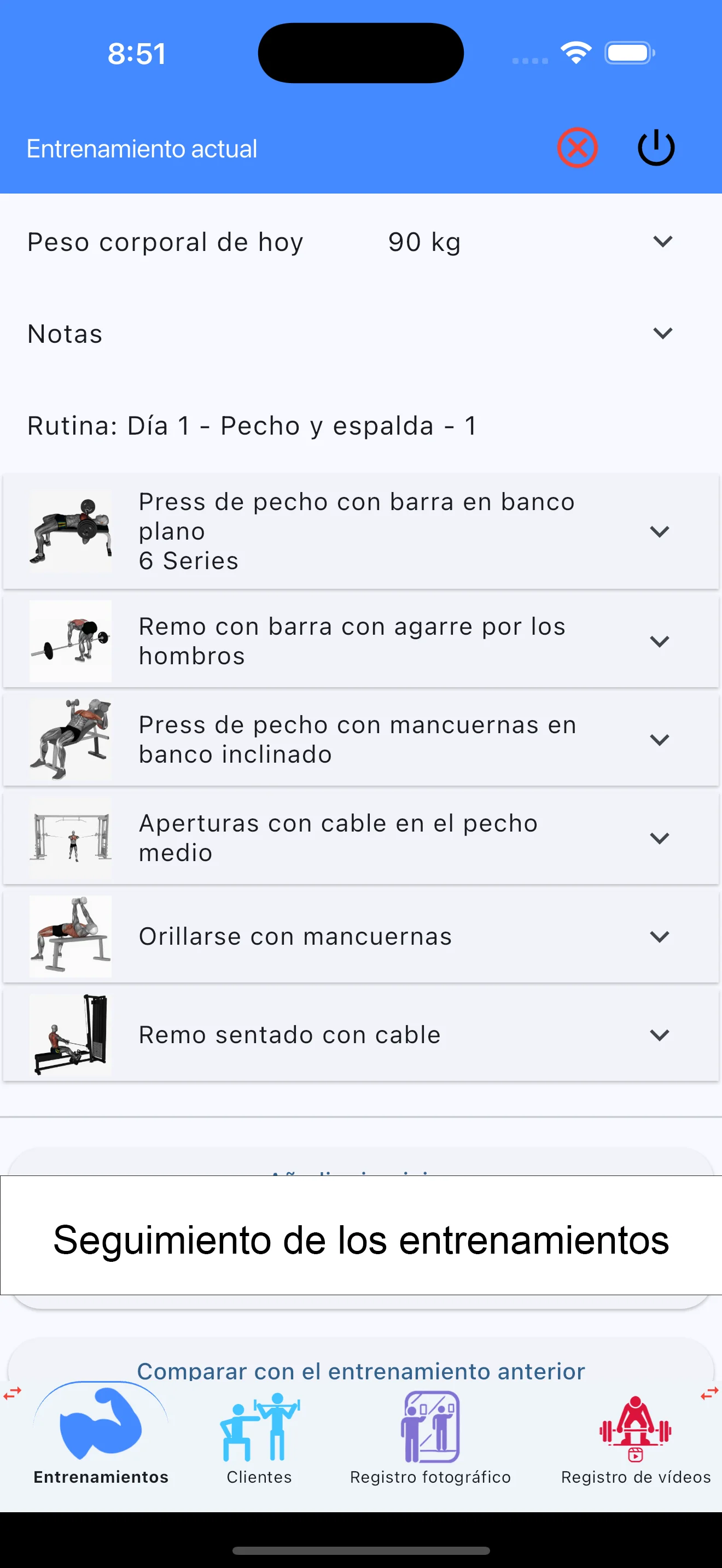 Captura de pantalla del iPhone