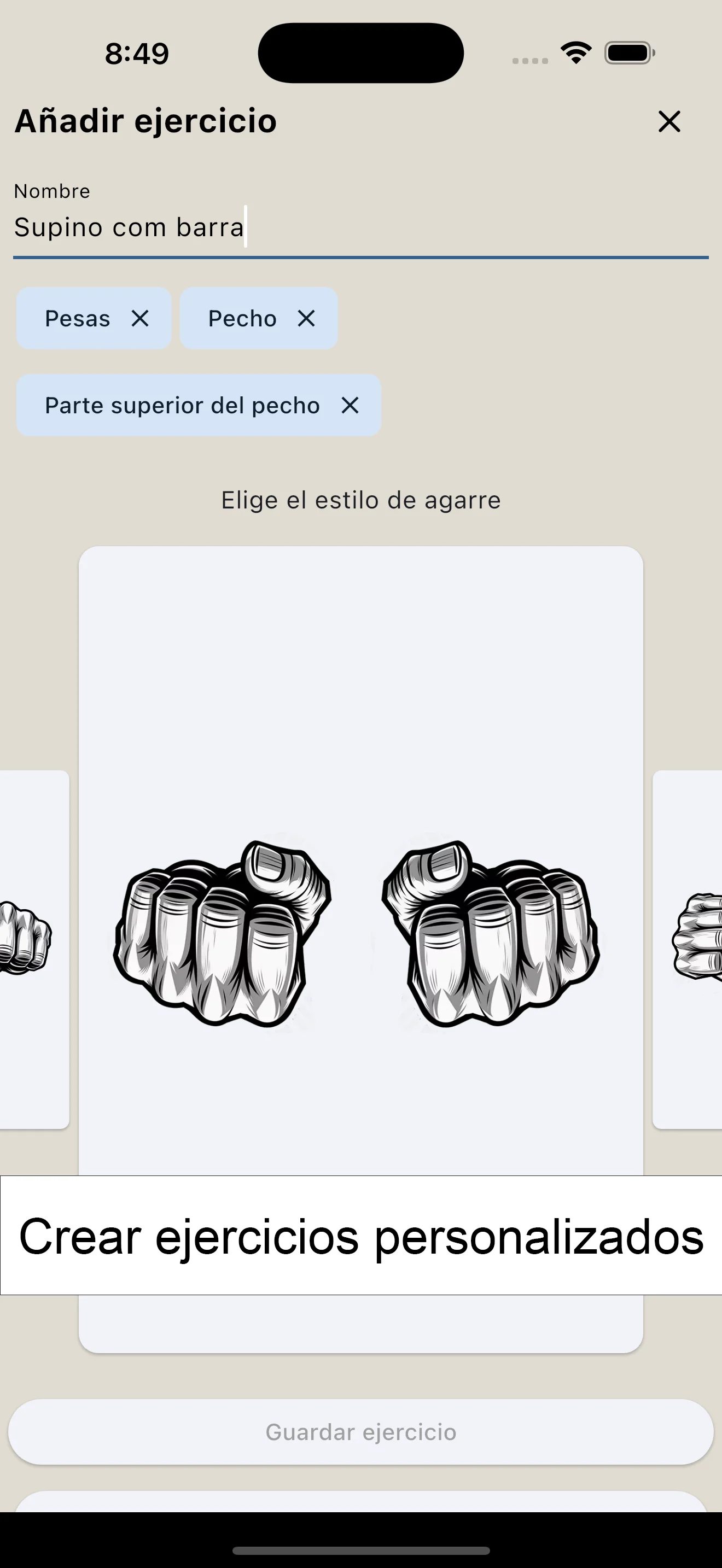 Captura de pantalla del iPhone