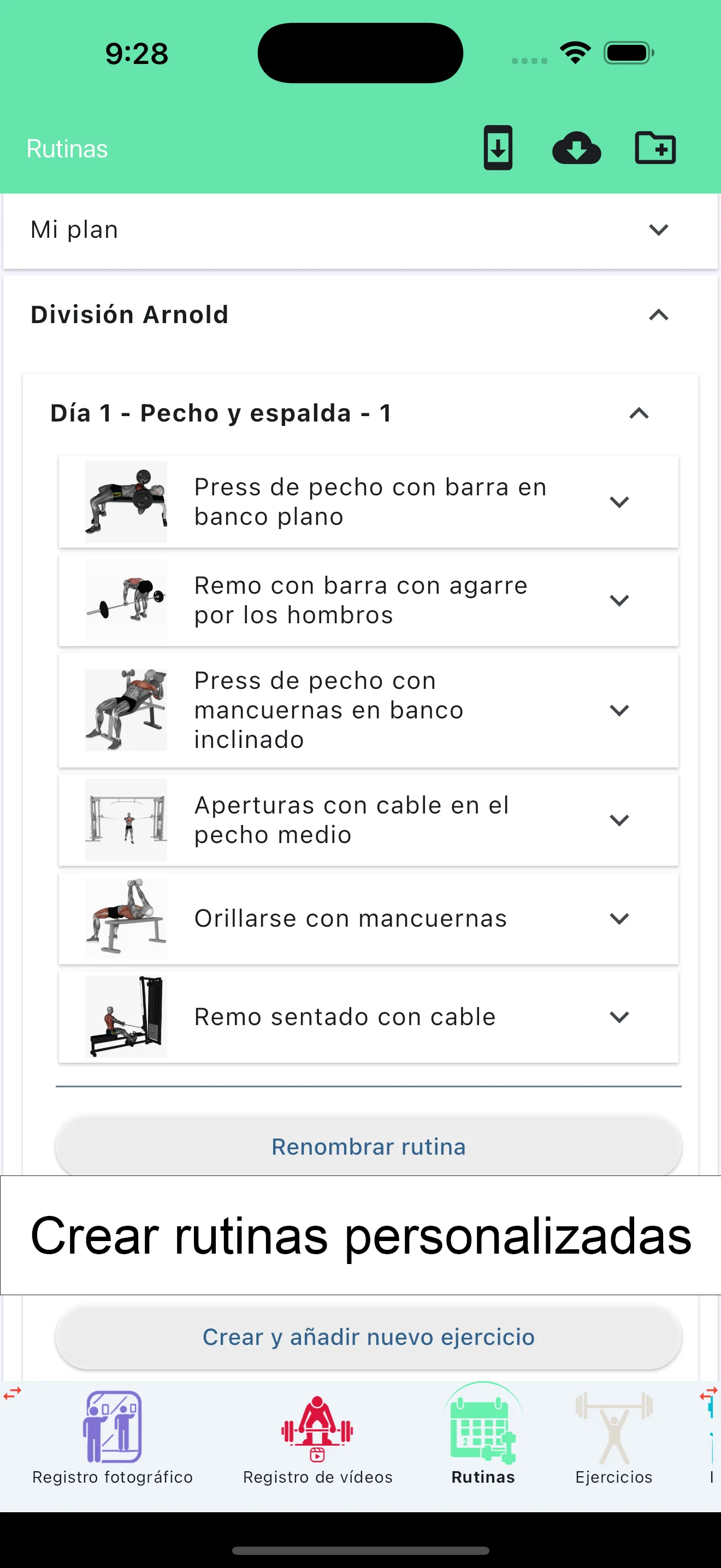 Captura de pantalla del iPhone