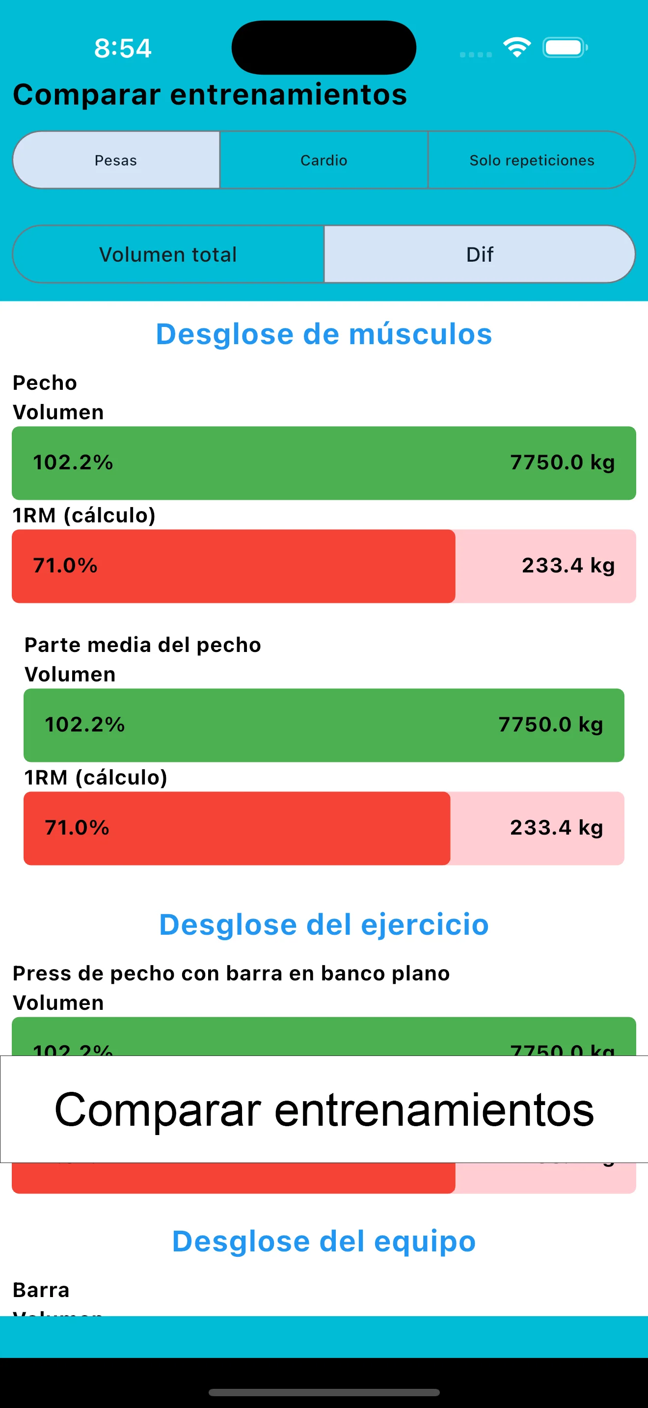 Captura de pantalla del iPhone