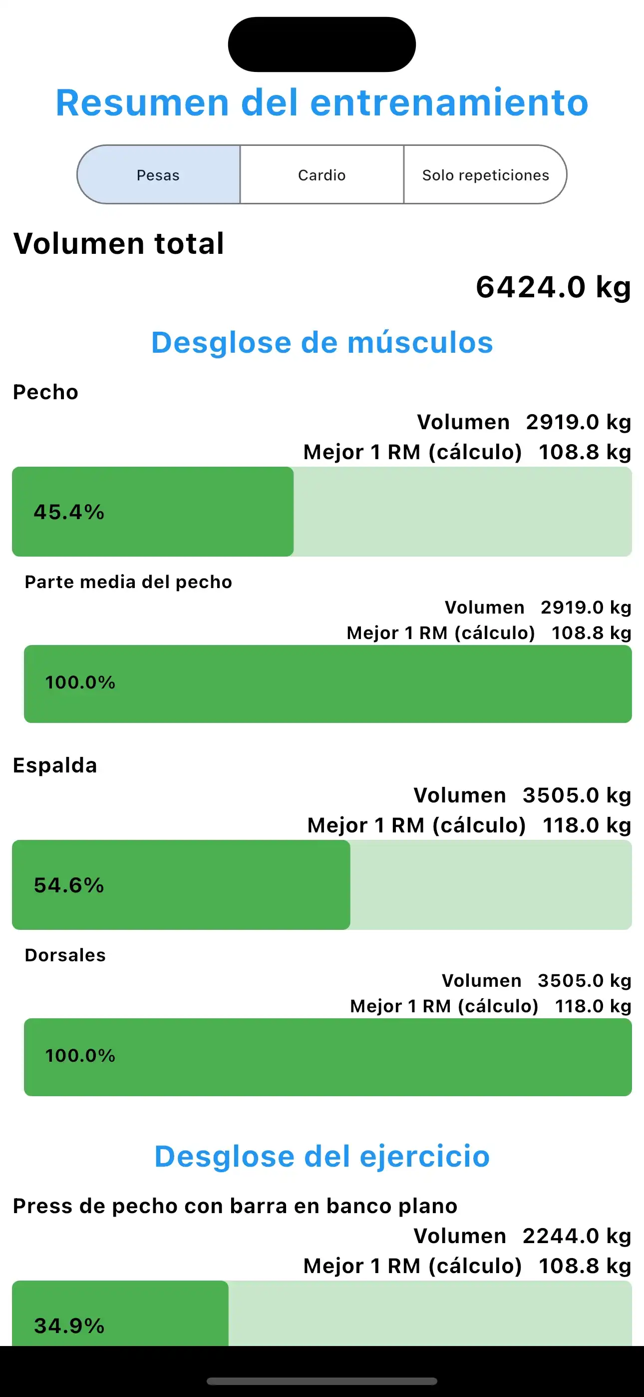 Resumen de Entrenamiento Mejorado
