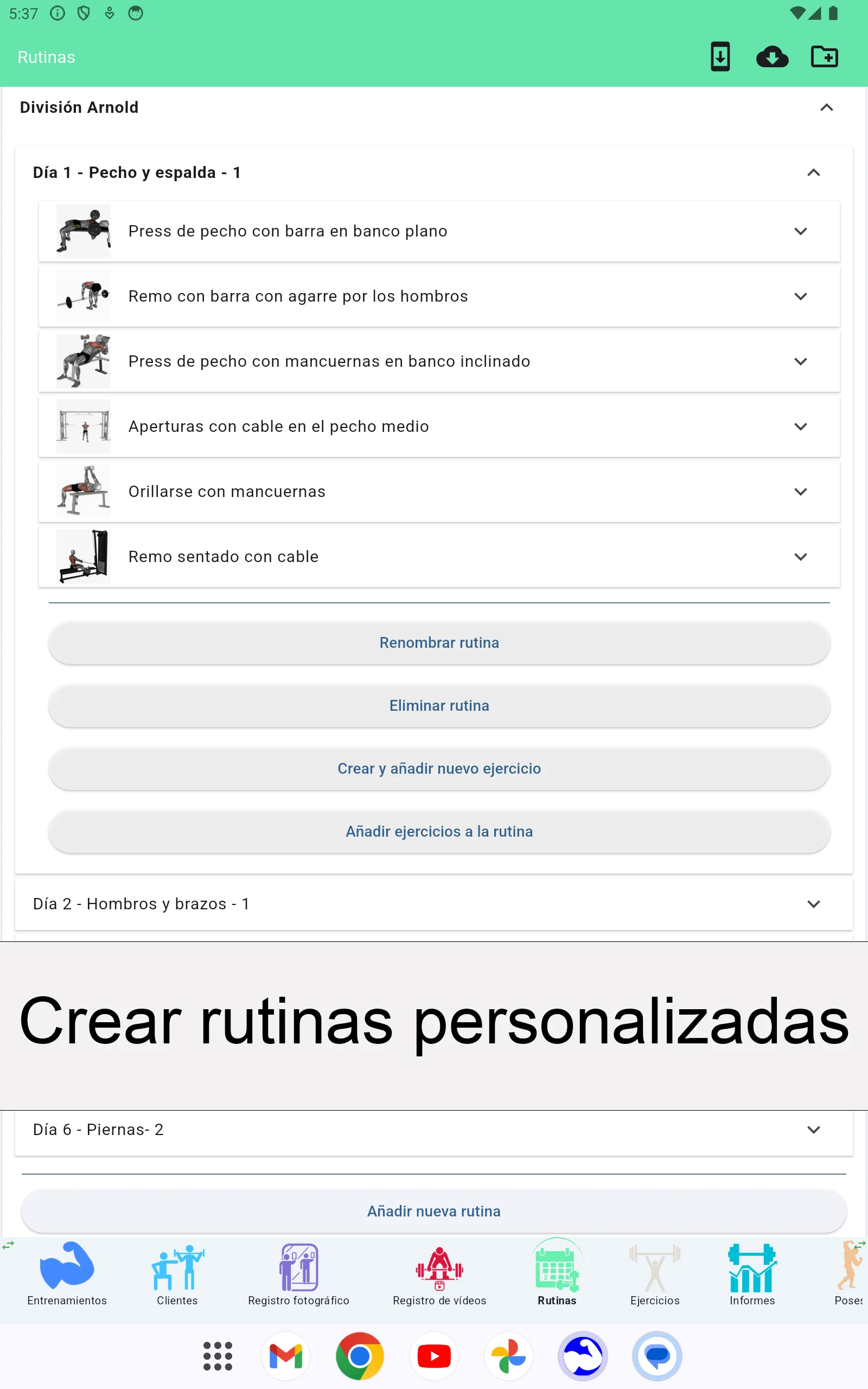 Captura de pantalla de tableta Android