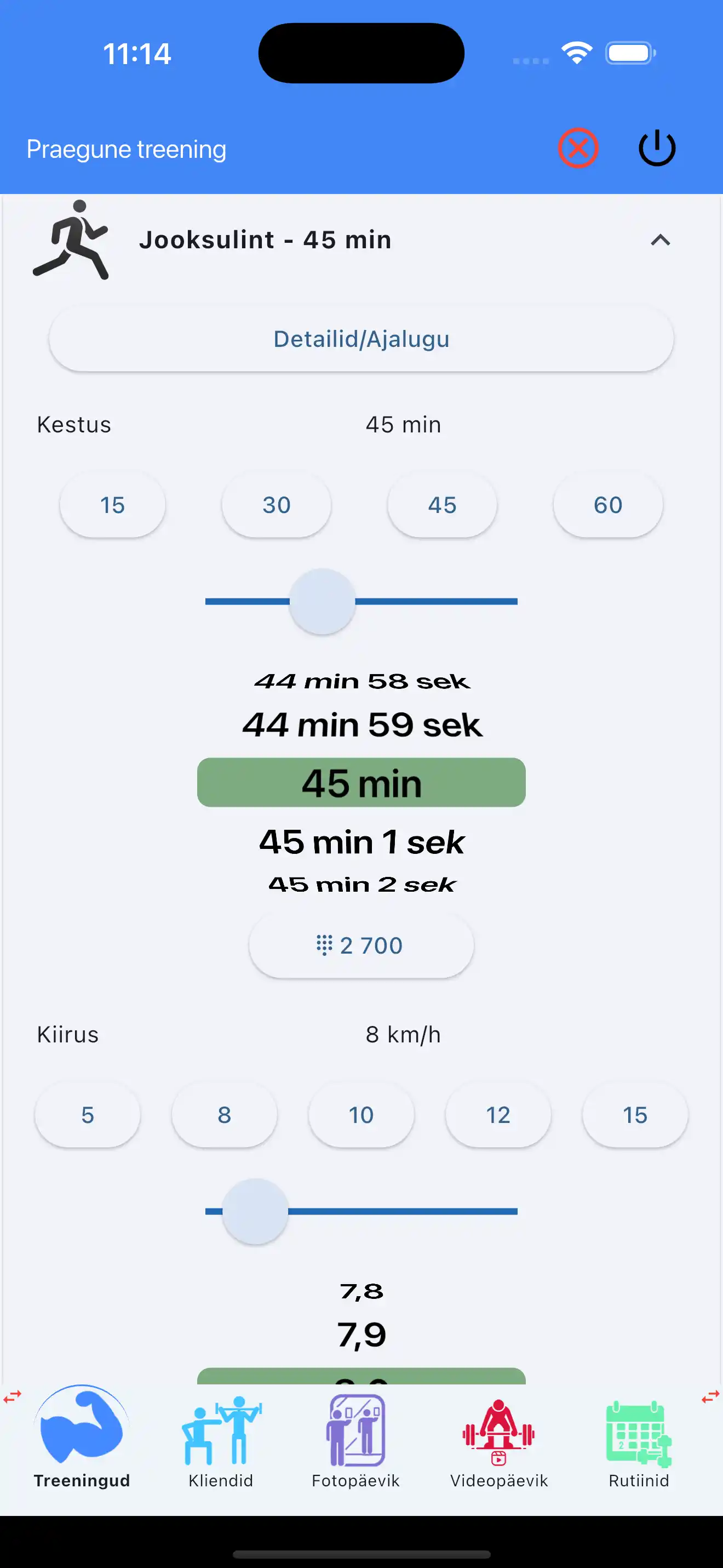 Kardiotreeningu vastupidavus telefonis