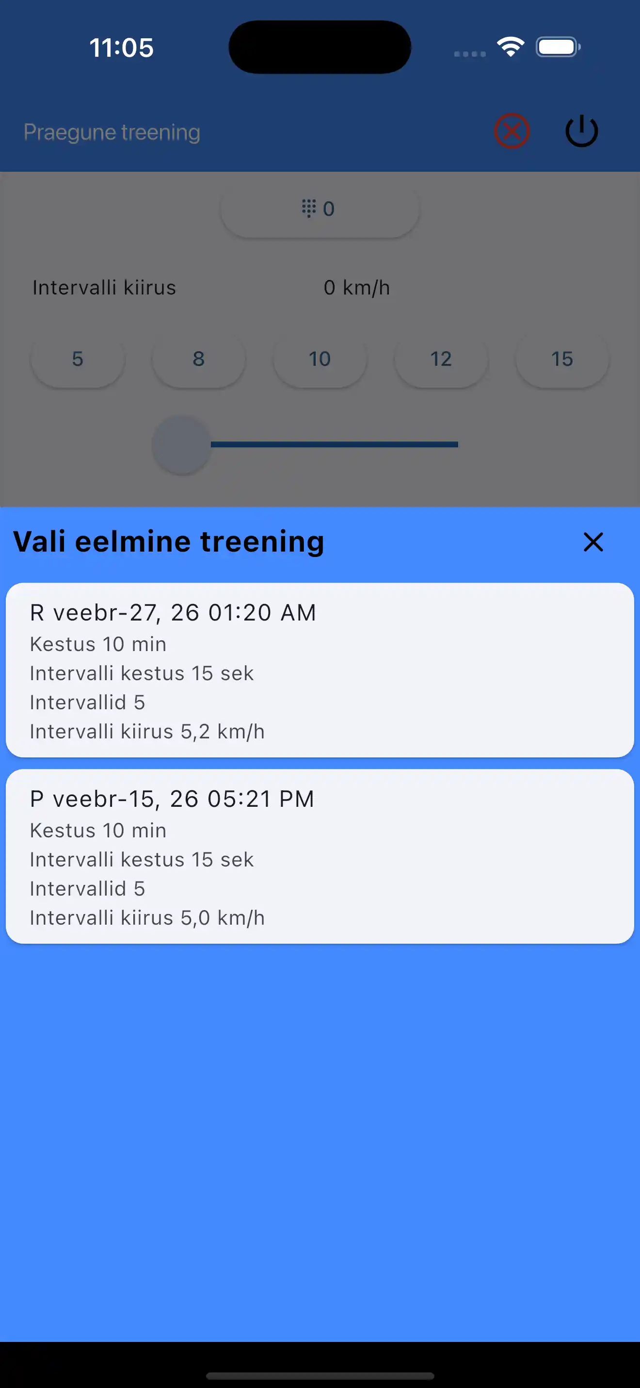 Vali viimased seaded kardio intervallides HIIT