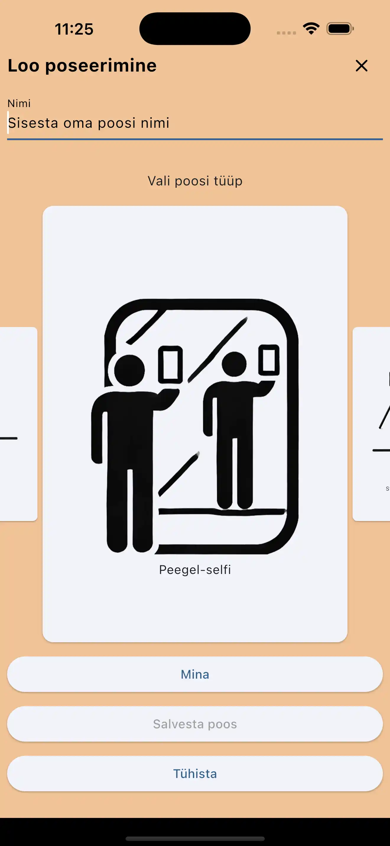 Loo peeglist selfie poosid