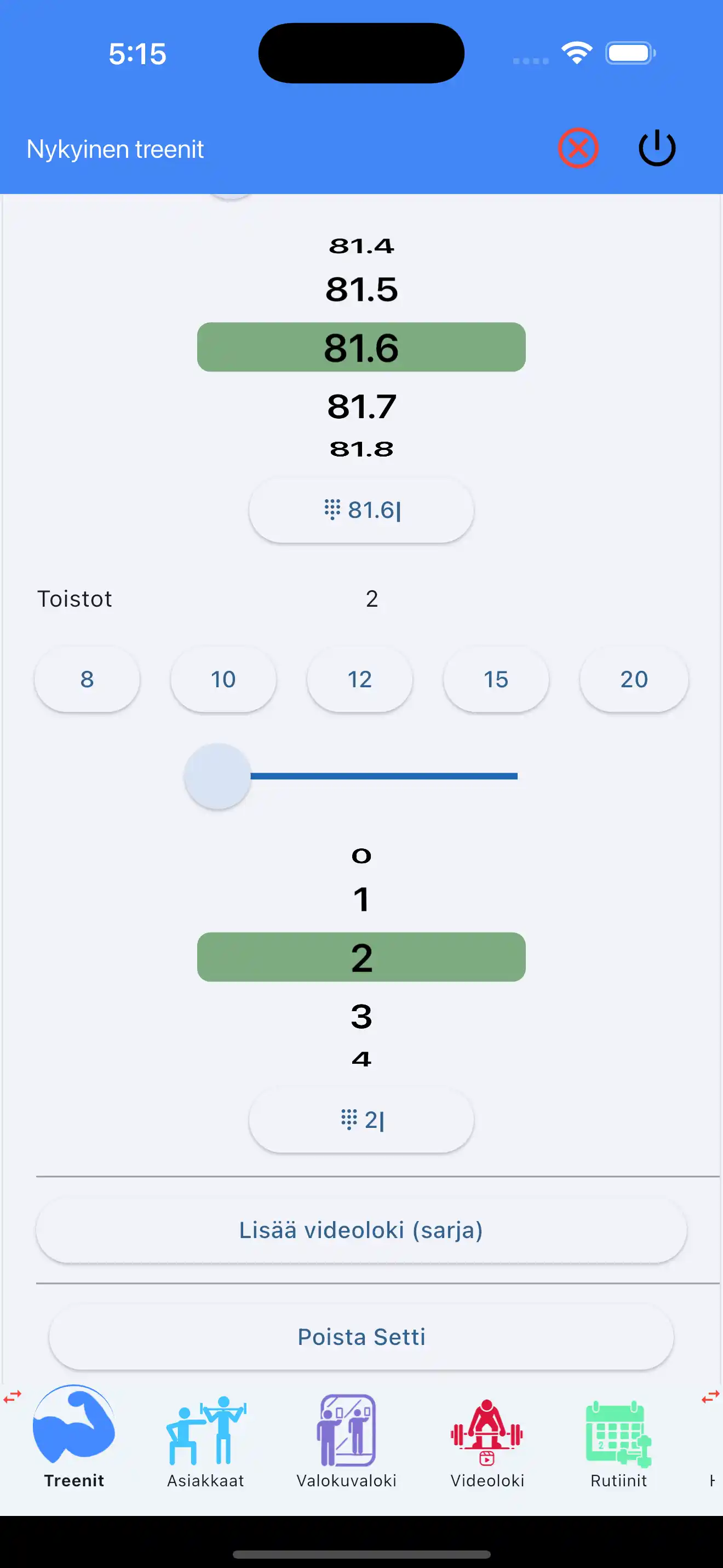 Lisää sarja videoloki