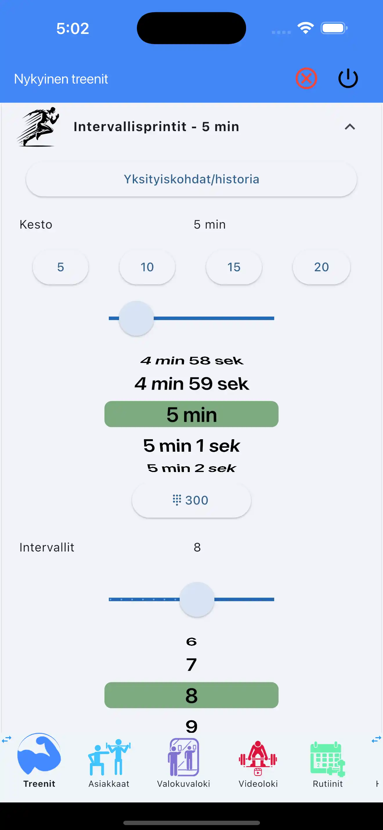 Kardion seuranta hiit puhelin
