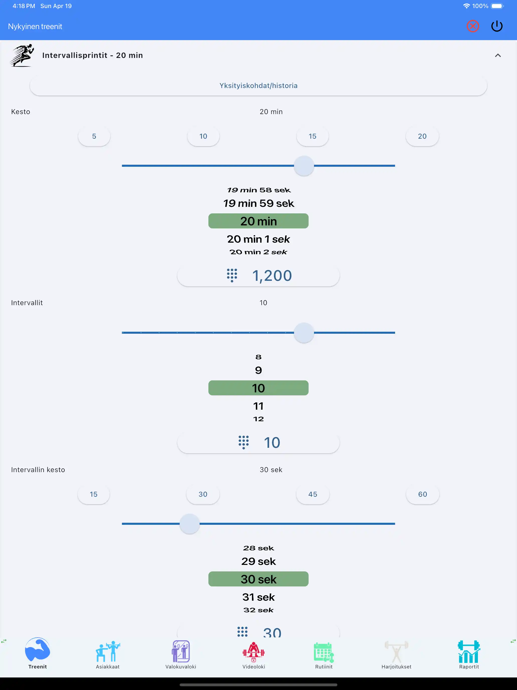 Kardion seuranta hiit tabletti
