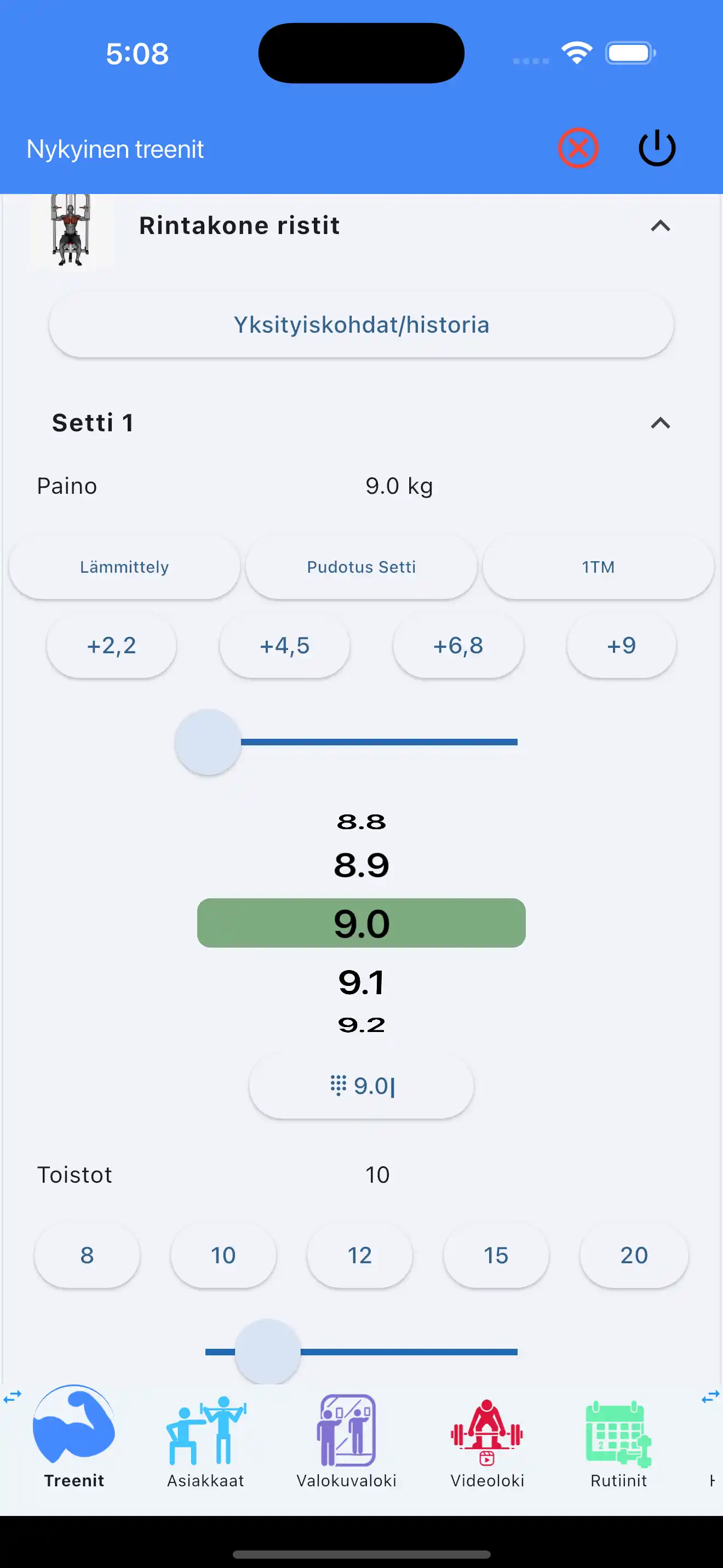 Painopakkalaitteen liikkeen seuranta puhelin