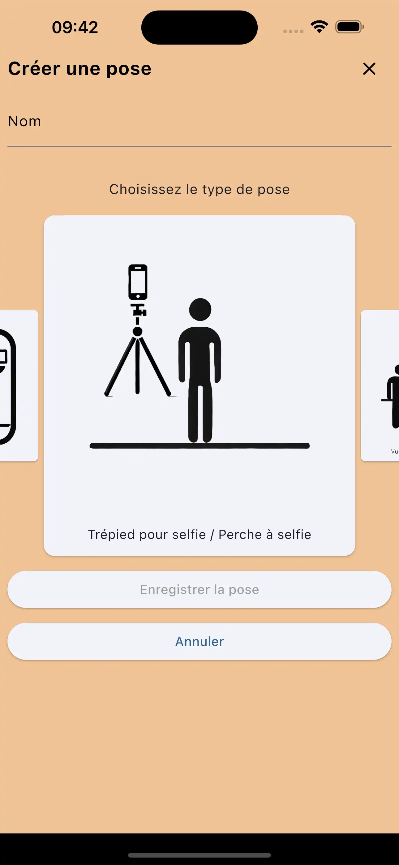 Créer des poses pour selfie dans le miroir
