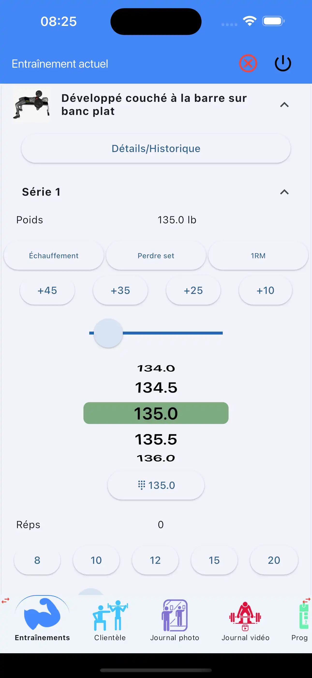 Entraînement de force avec une seule main