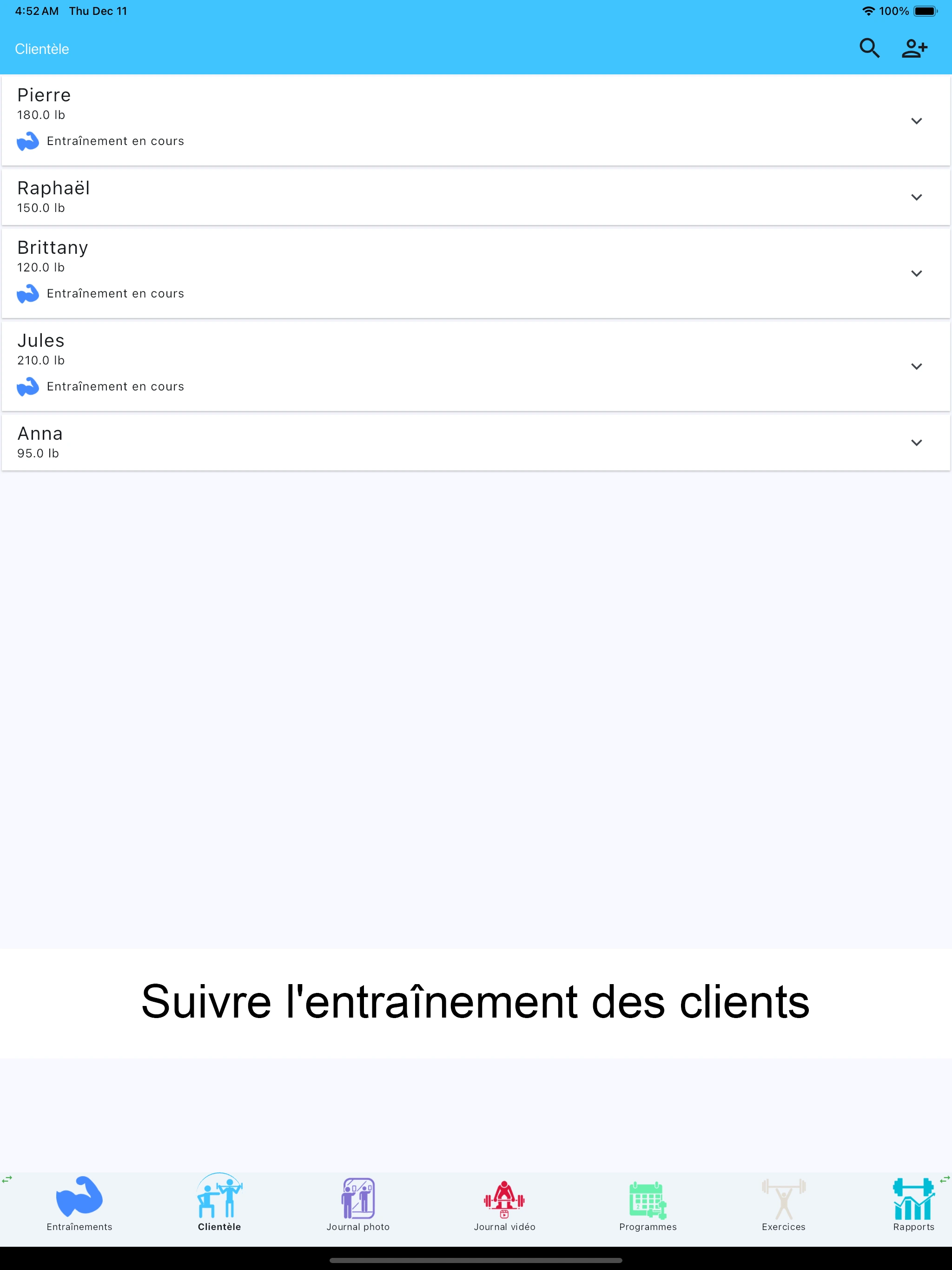 Capture d'écran iPad