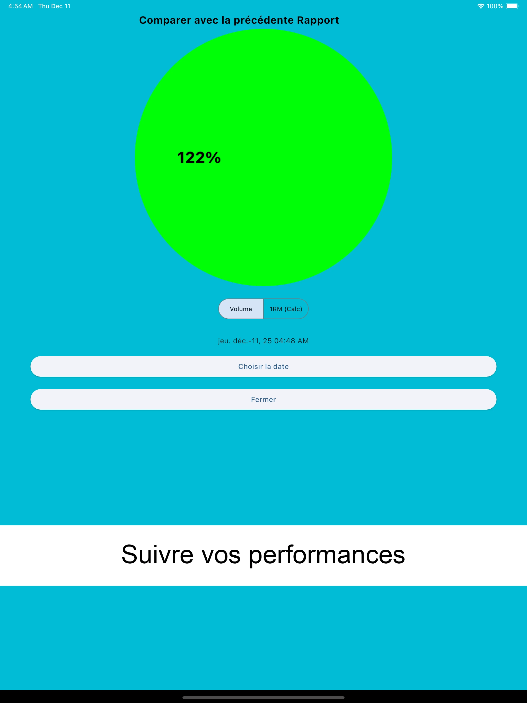 Capture d'écran iPad