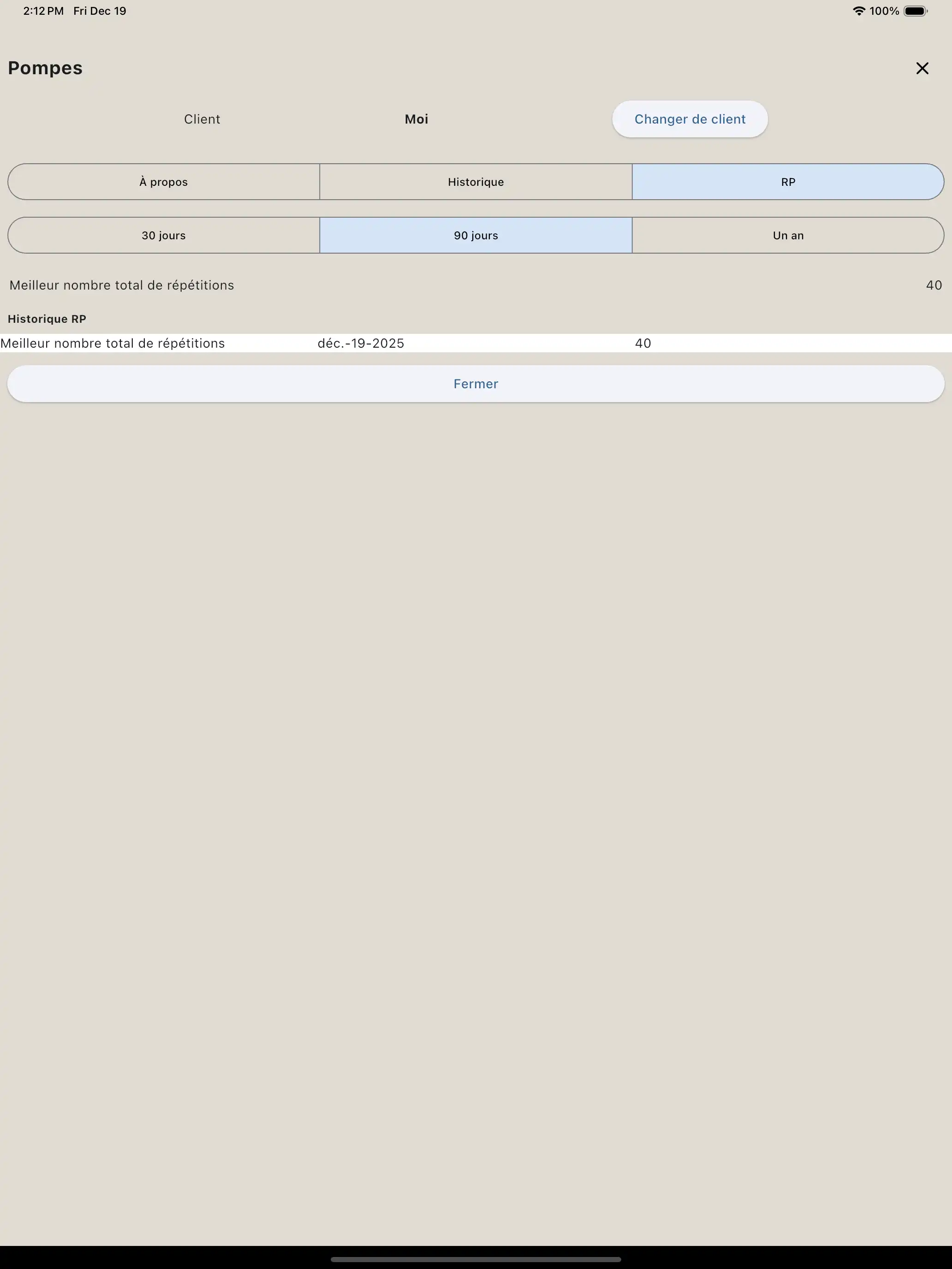 Seulement Reps / Cross-Fit / Rapport PR de Calisthénics