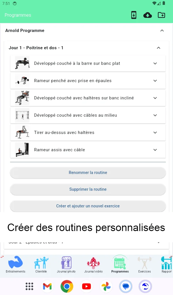 Capture d'écran de tablette Android
