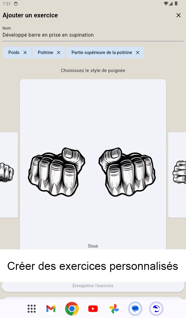 Capture d'écran de tablette Android
