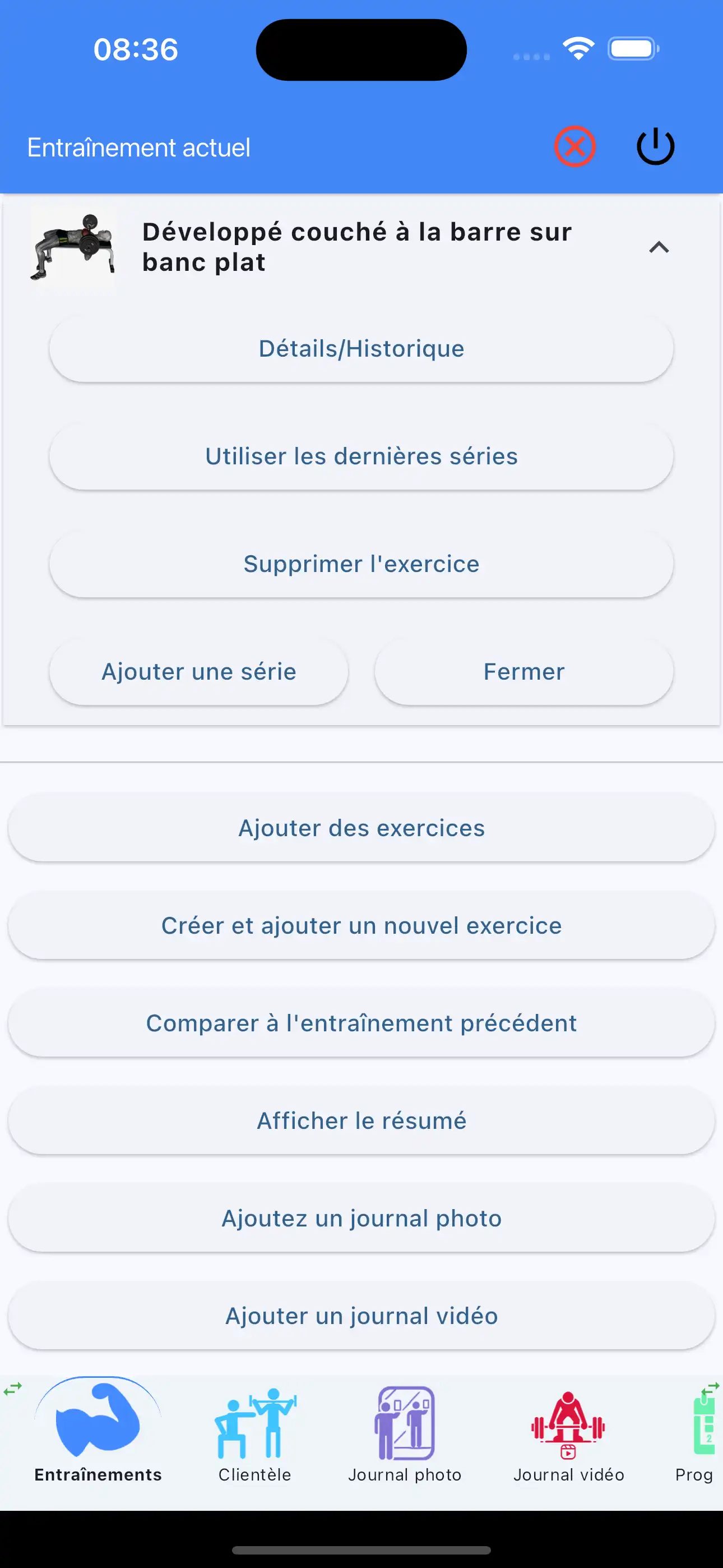 Utiliser le dernier ensemble entraînement avec poids