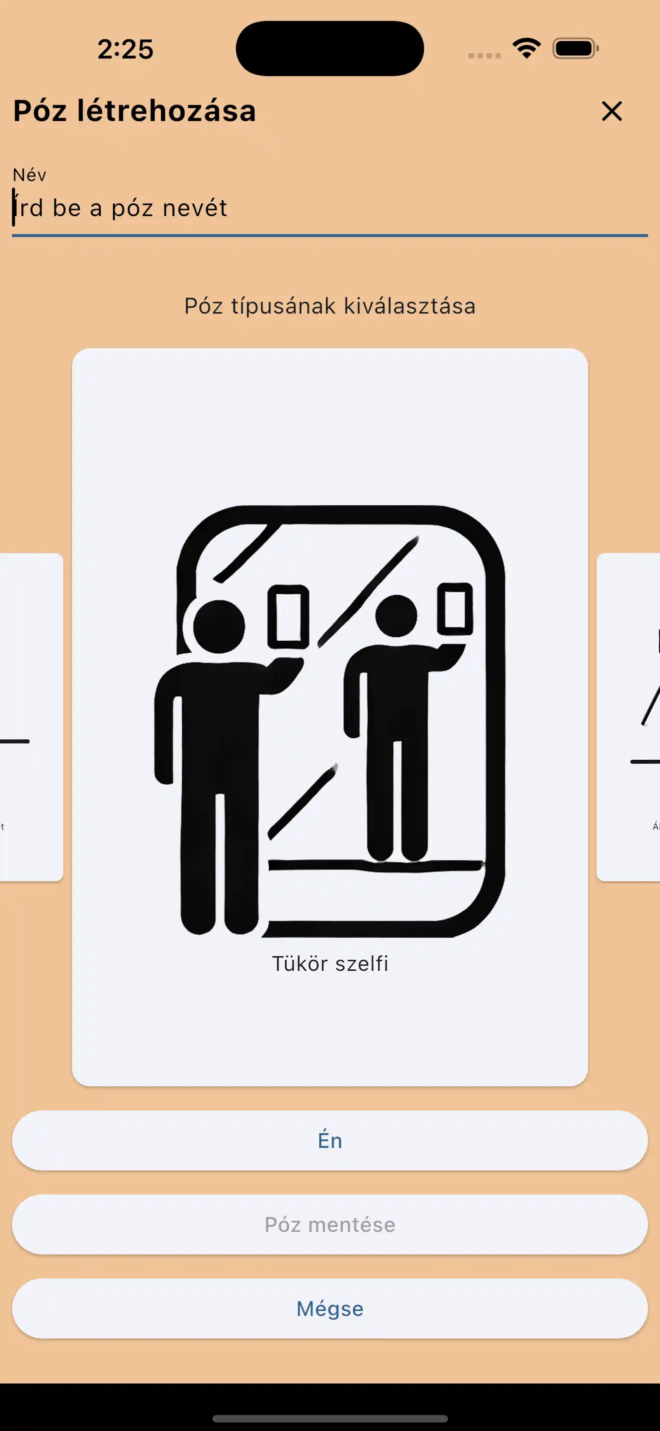 Tükörszelfi pózok létrehozása