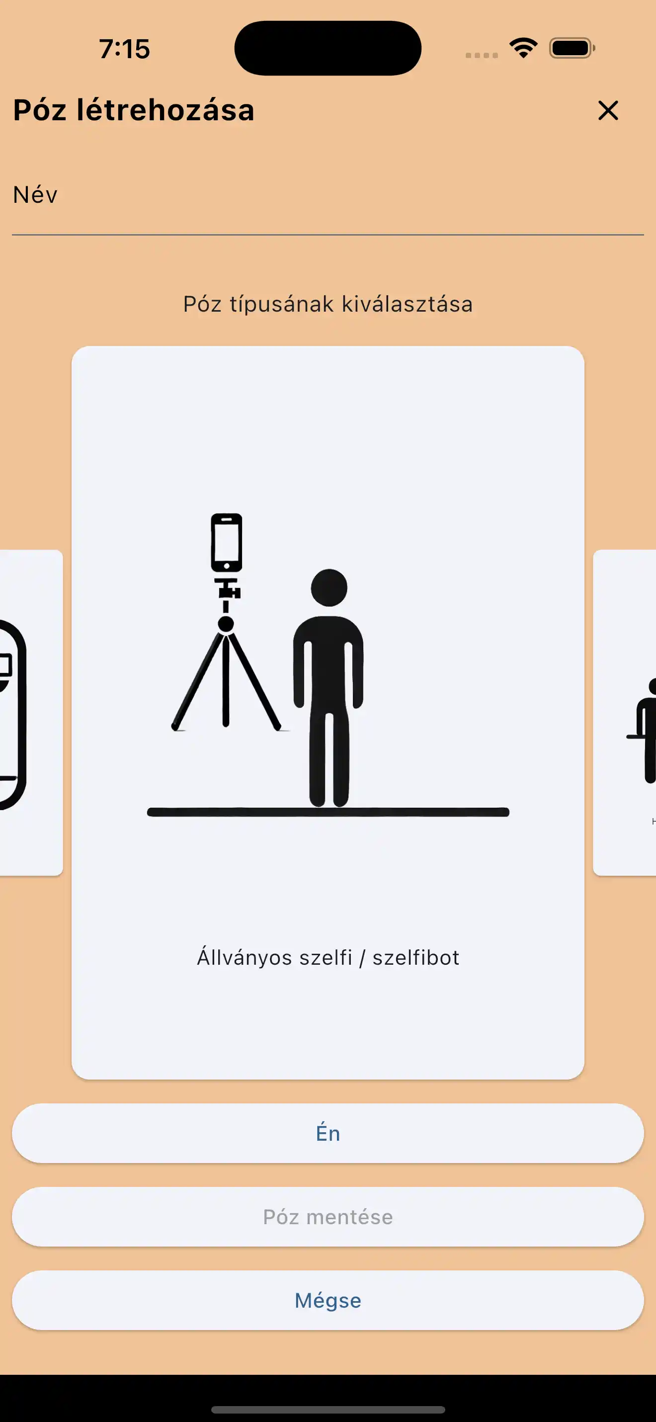 Szelfibot pózok létrehozása