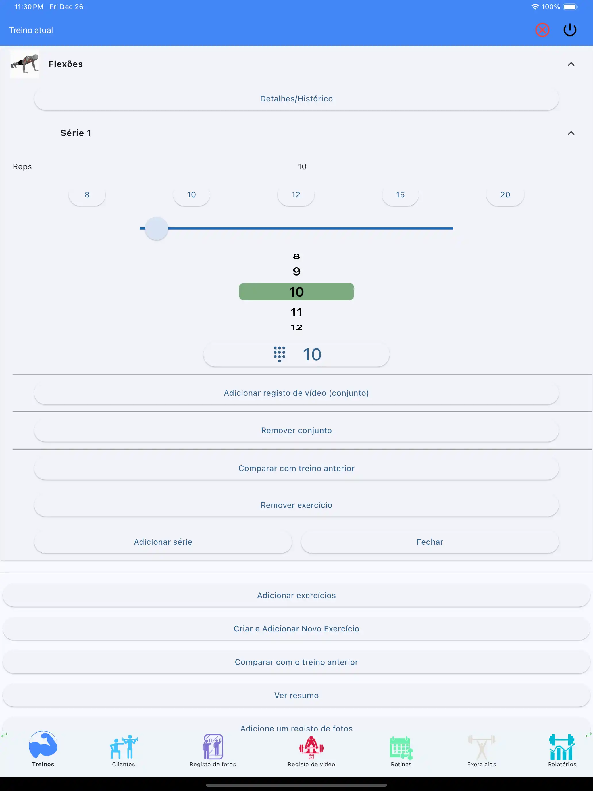 Tablet iPad per monitoraggio Reps Only Crossfit Calisthenics
