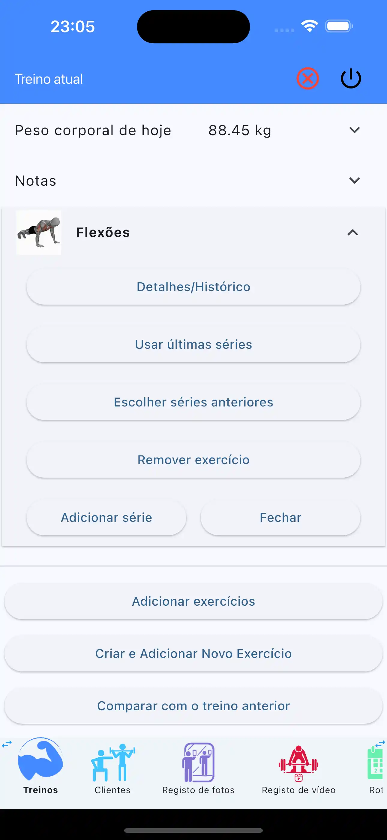 Usa le ultime impostazioni Cardio