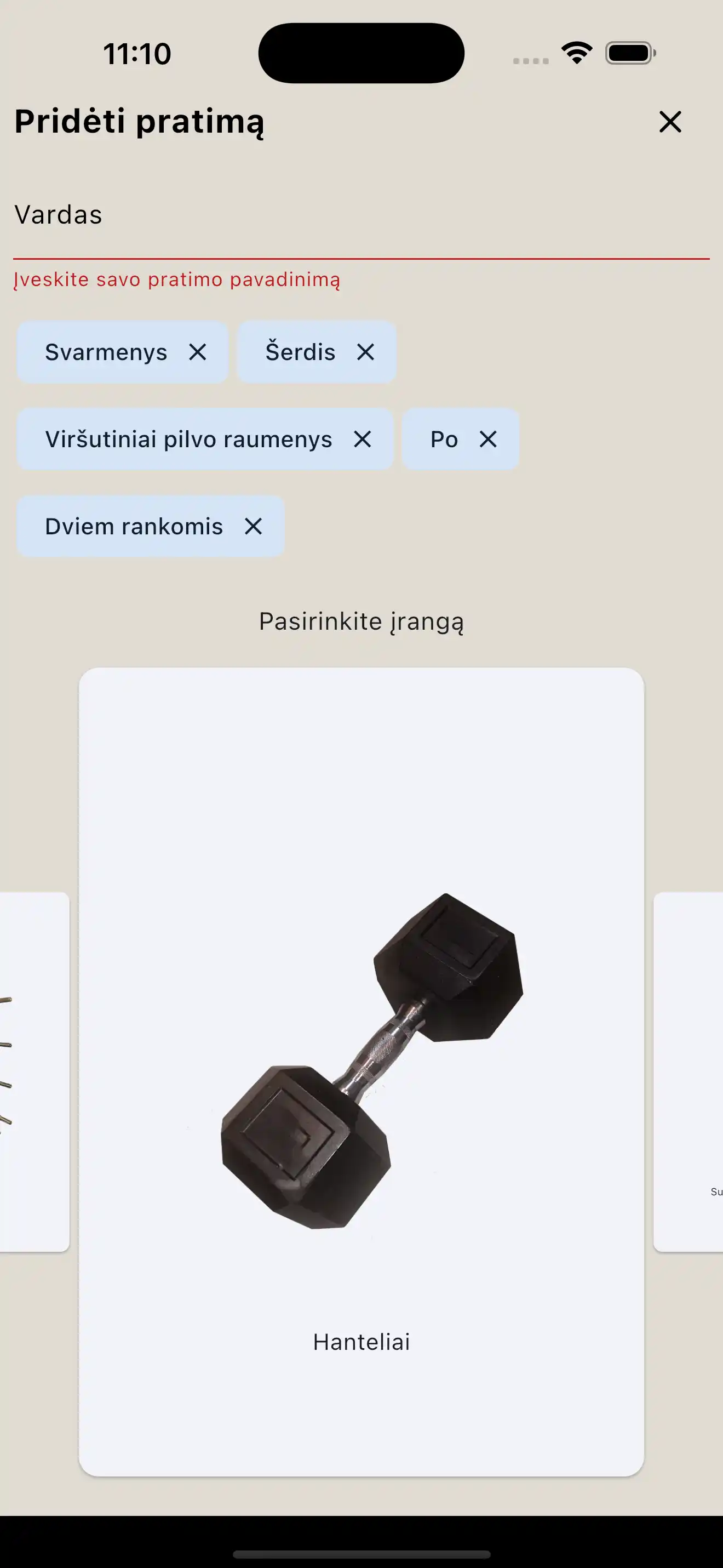 Pratimų kūrimas telefonas