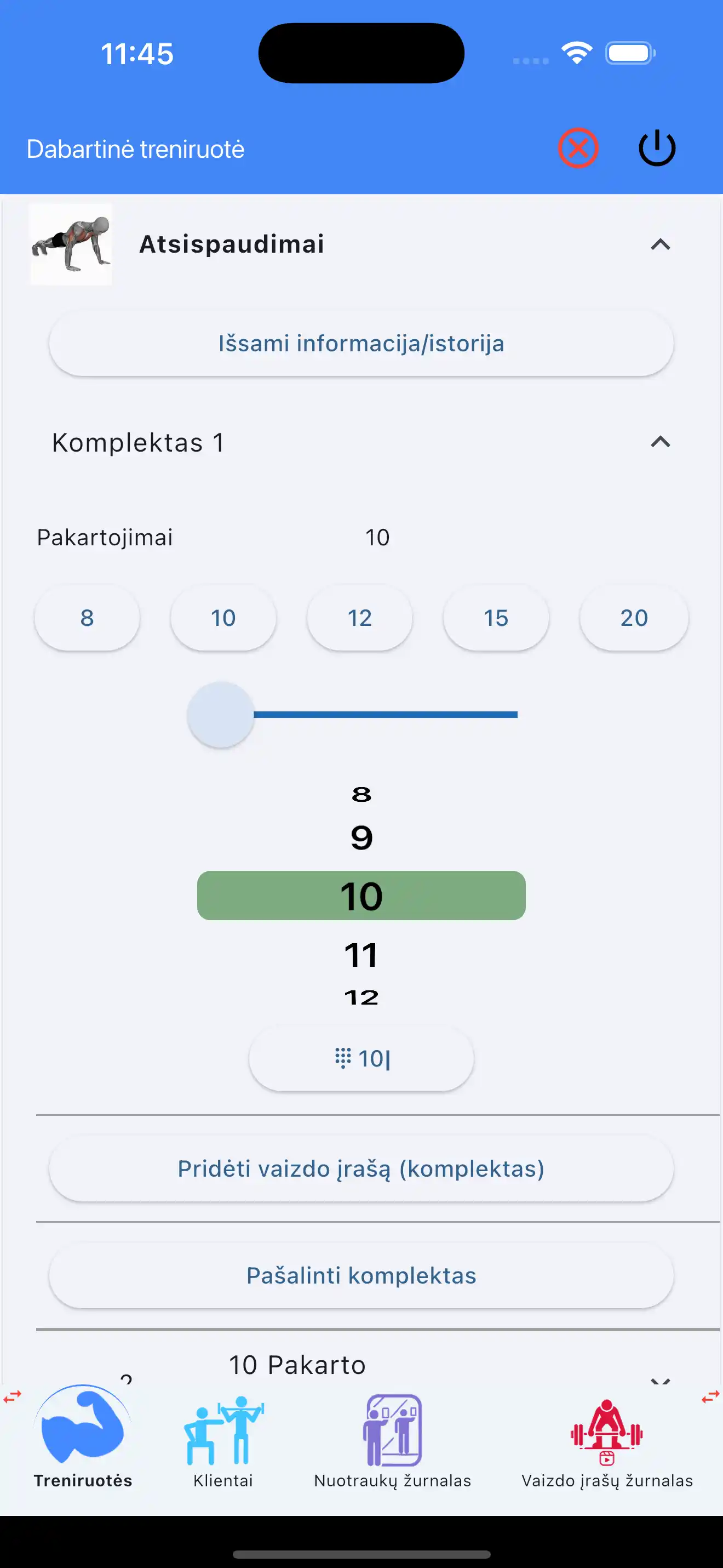 Tik pakartojimai crossfit kalistenikos stebėjimo telefonas