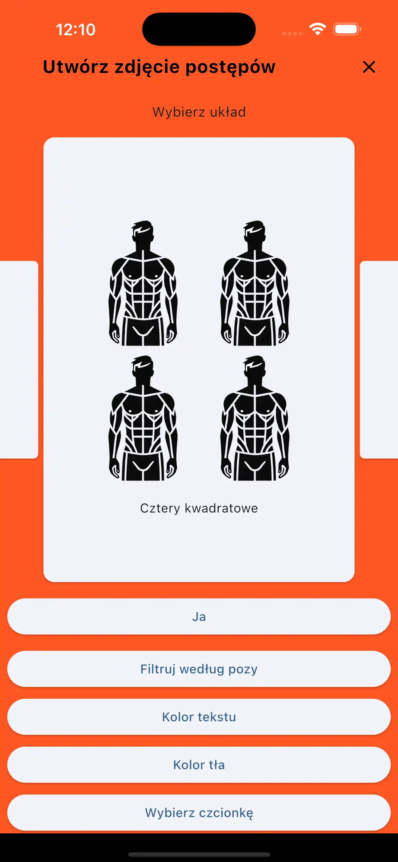 Zdjęcie postępów czwarte kwadratowe