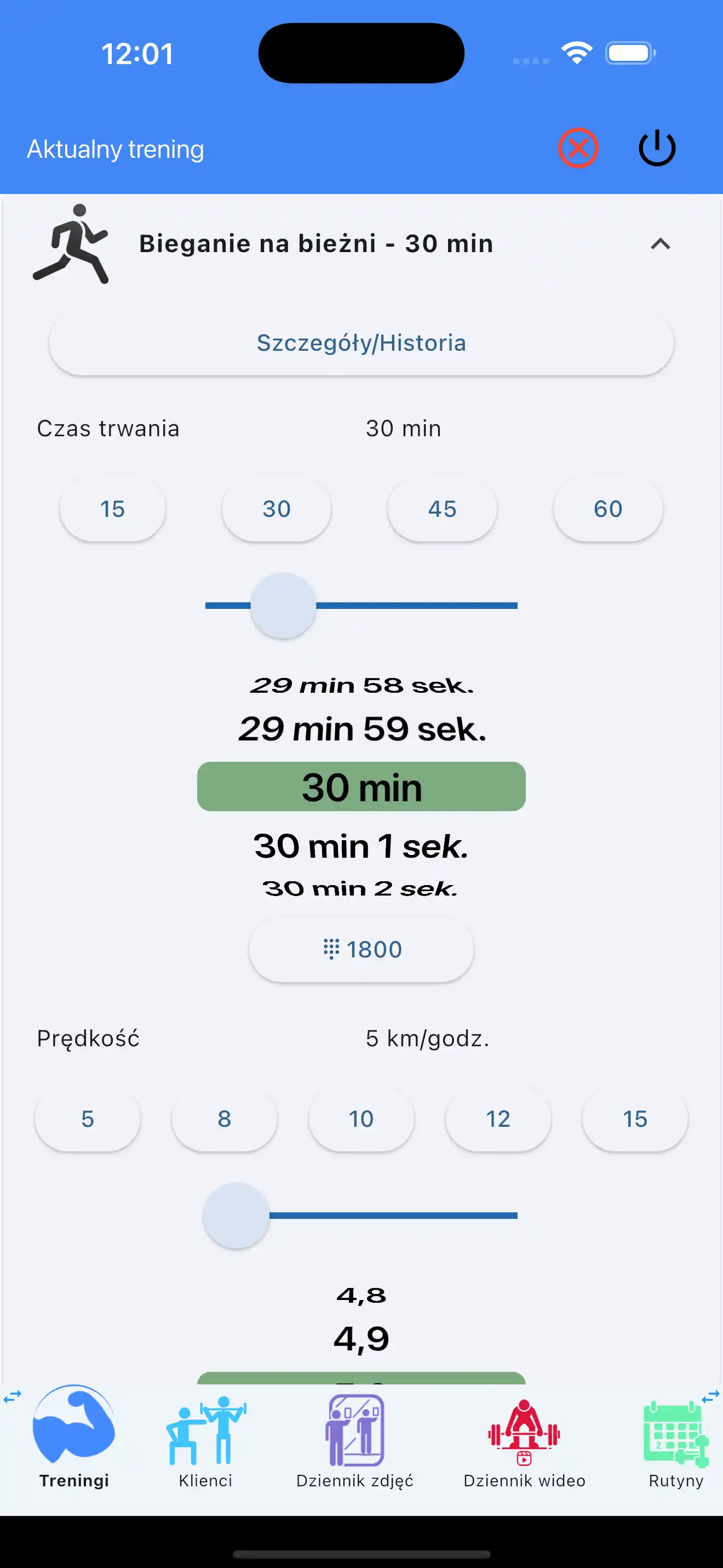 Wprowadzanie jednym palcem wytrzymałości cardio