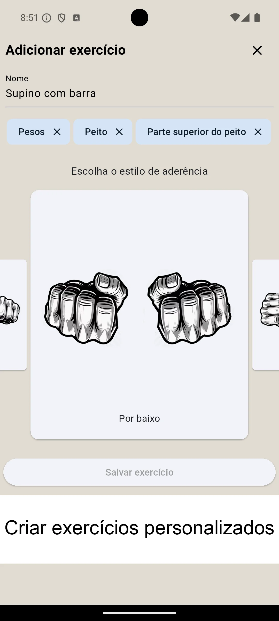 Captura de tela do Android