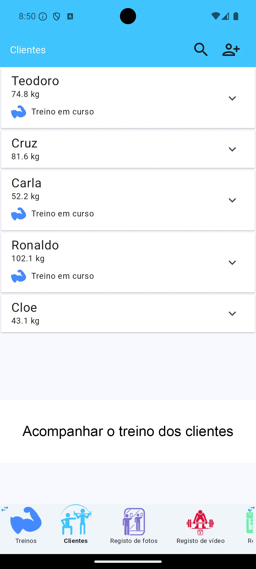 Captura de tela do Android
