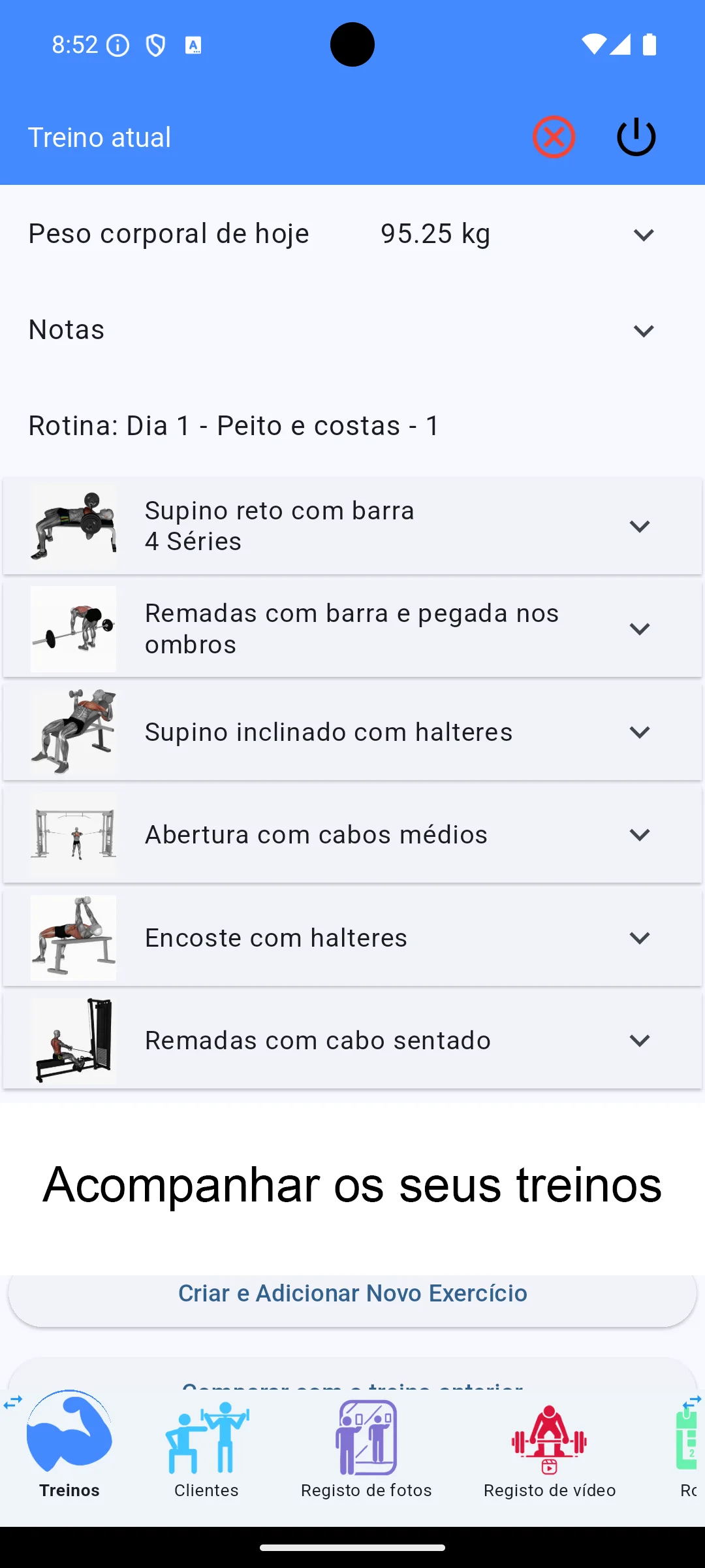Captura de tela do Android
