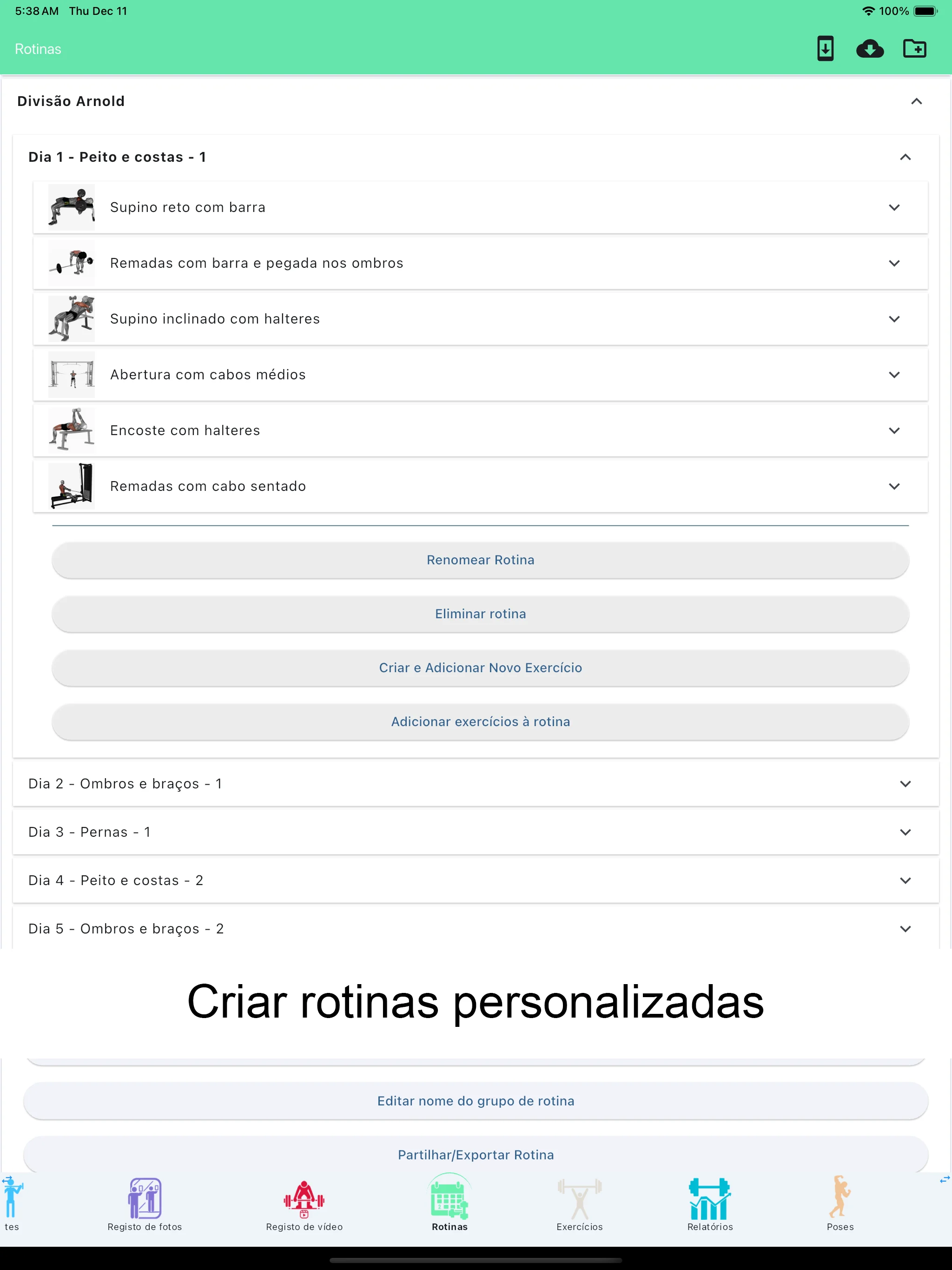 Captura de tela do iPad