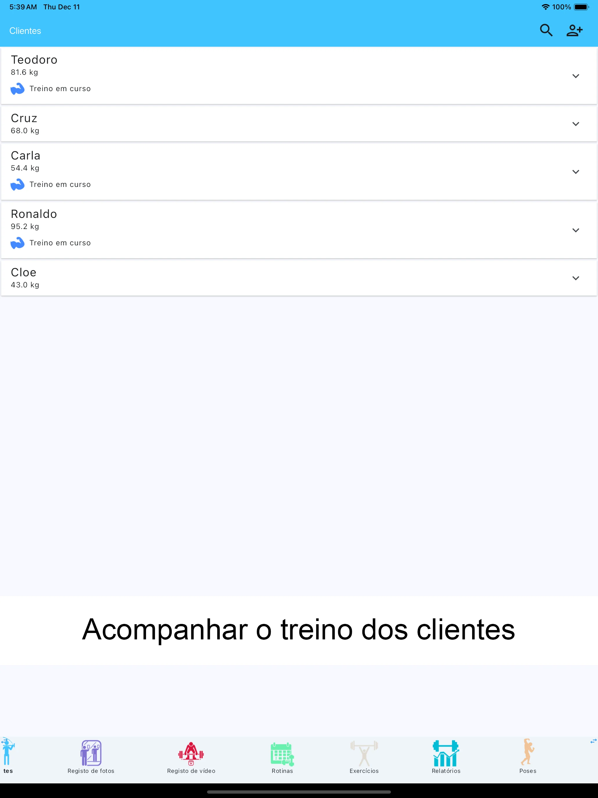 Captura de tela do iPad