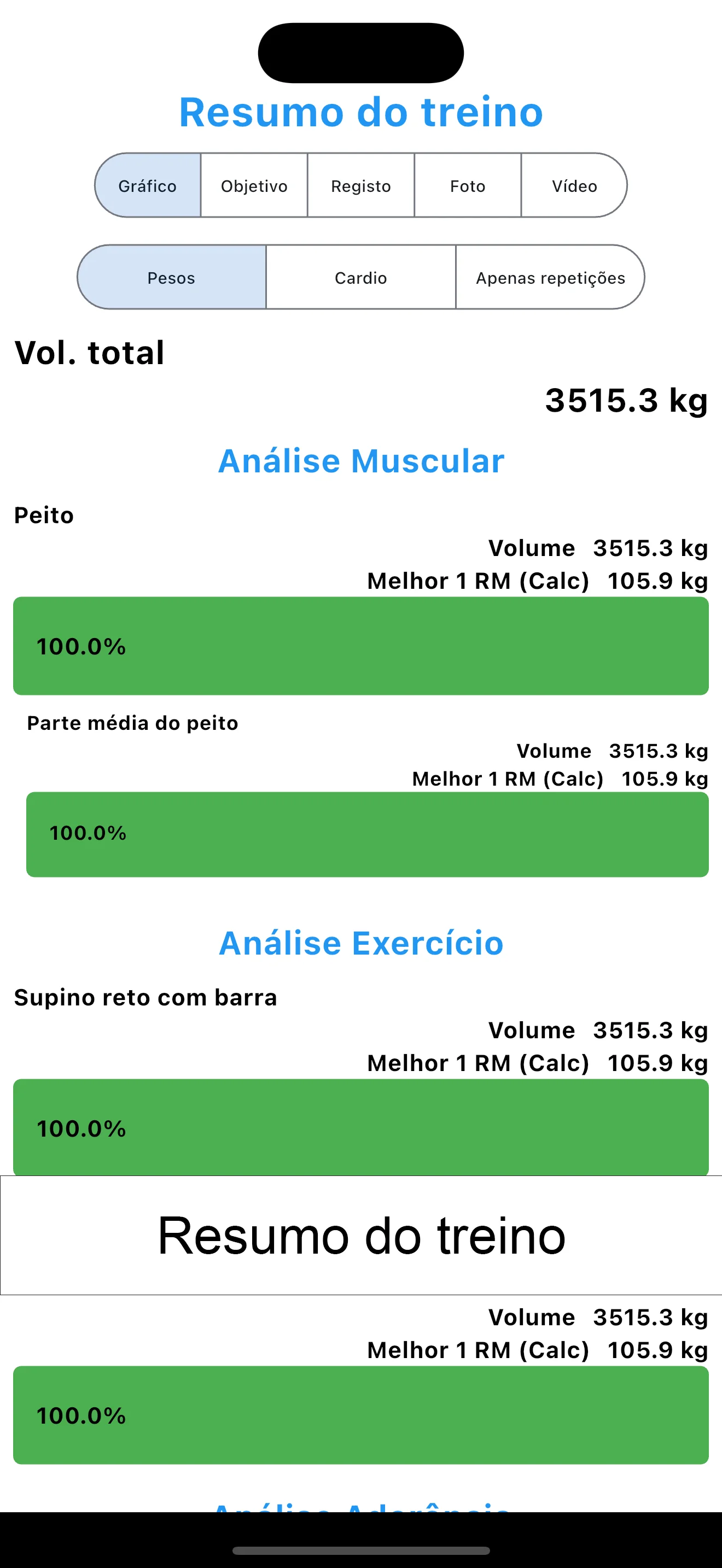 Captura de tela do iPhone