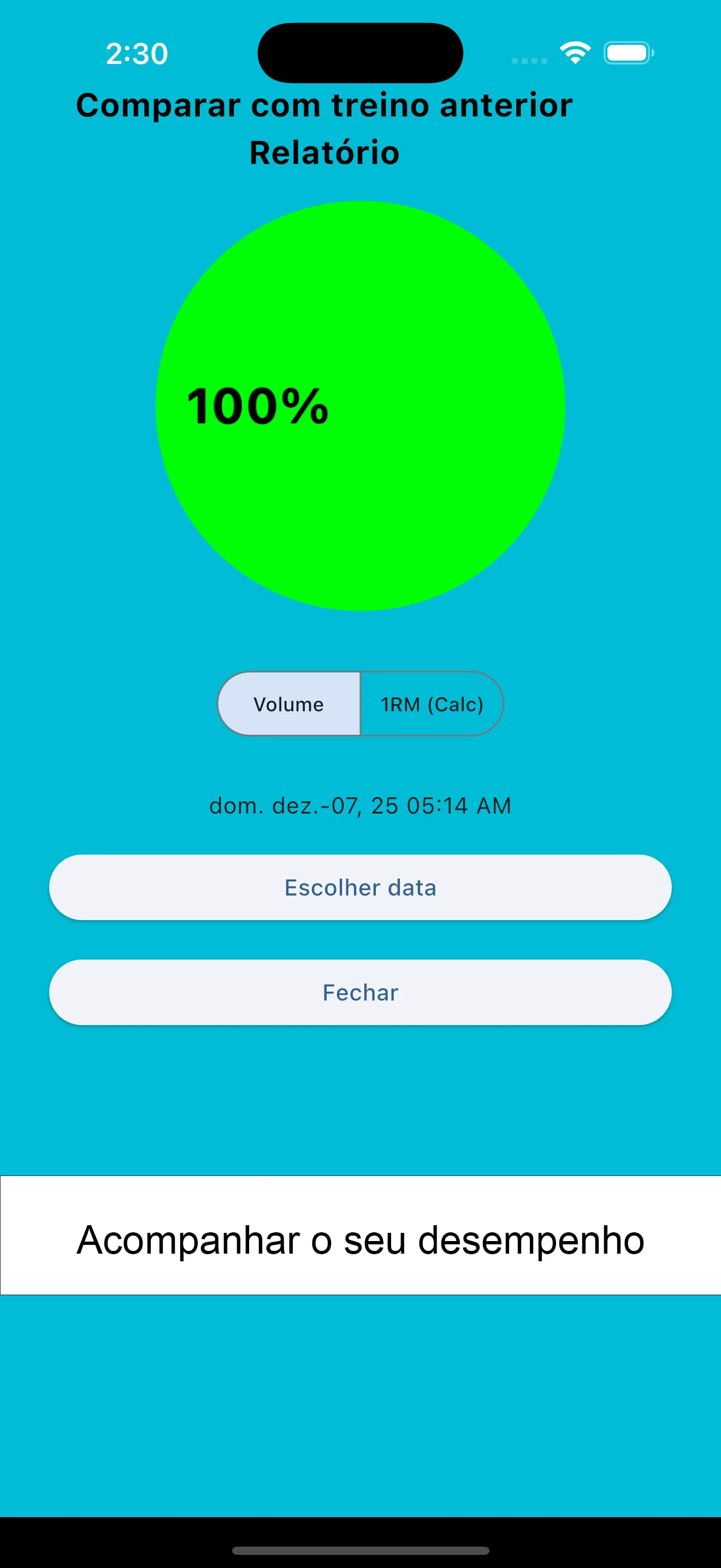 Captura de tela do iPhone
