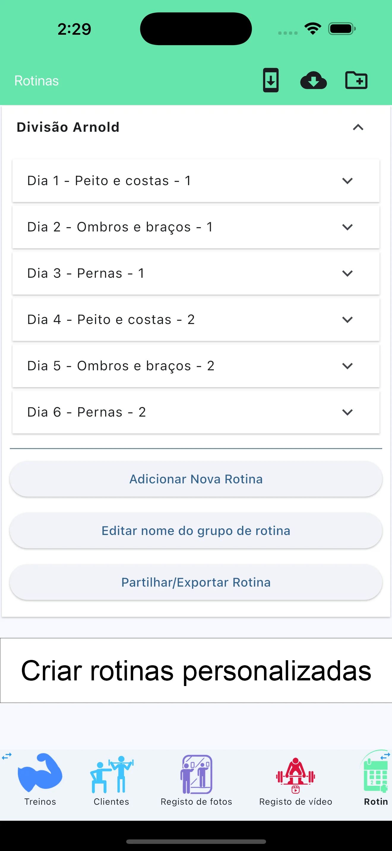 Captura de tela do iPhone