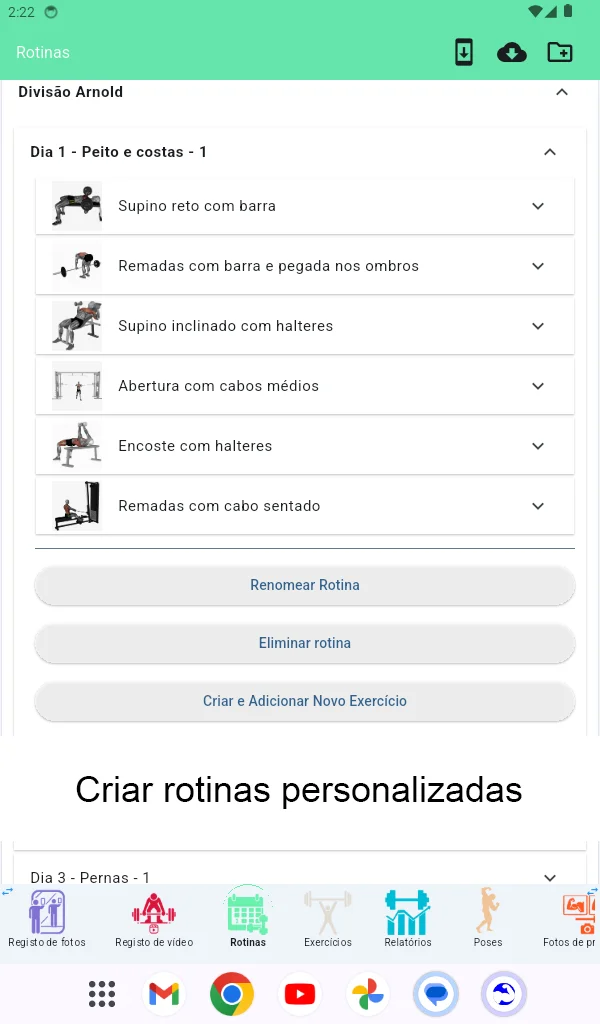 Captura de tela do tablet