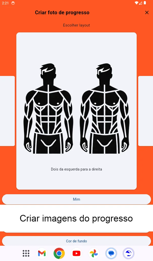 Captura de tela do tablet