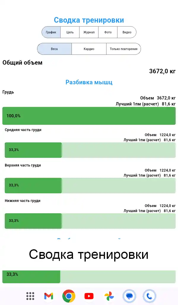 Скриншот планшета Android