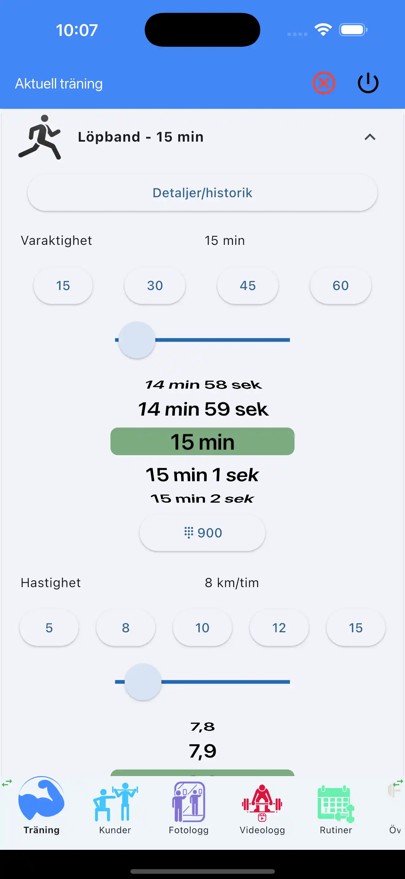 Konditionsspårning uthållighet telefon